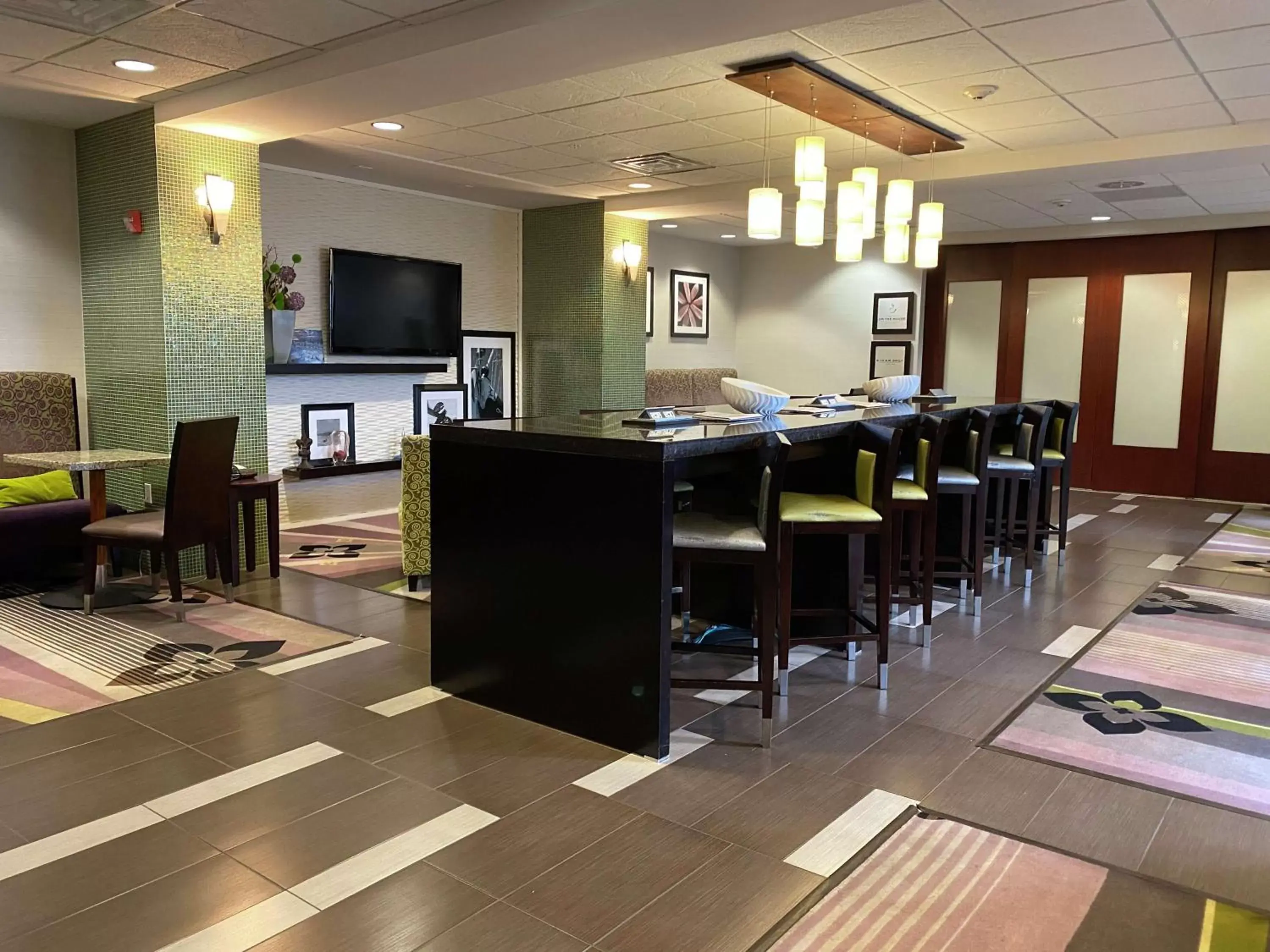 Lobby or reception, Restaurant/Places to Eat in Hampton Inn Leesville