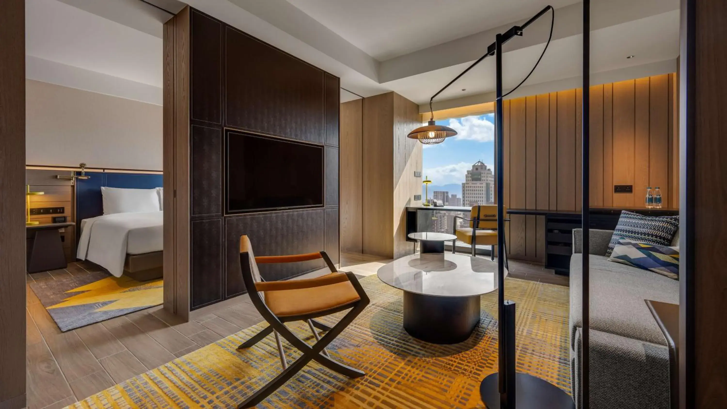 Bedroom, Seating Area in Hotel Resonance Taipei, Tapestry Collection by Hilton