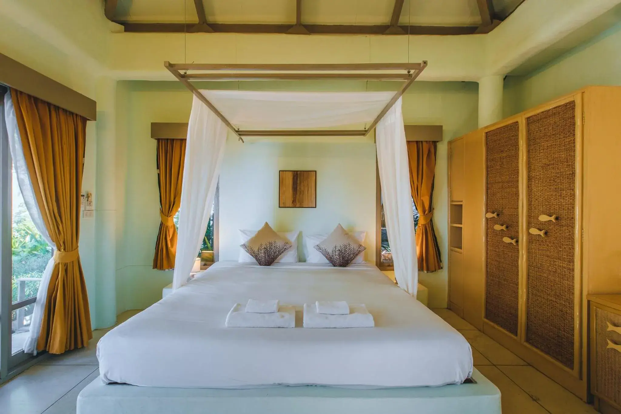 Photo of the whole room, Bed in Punnpreeda Beach Resort - SHA Plus Certified