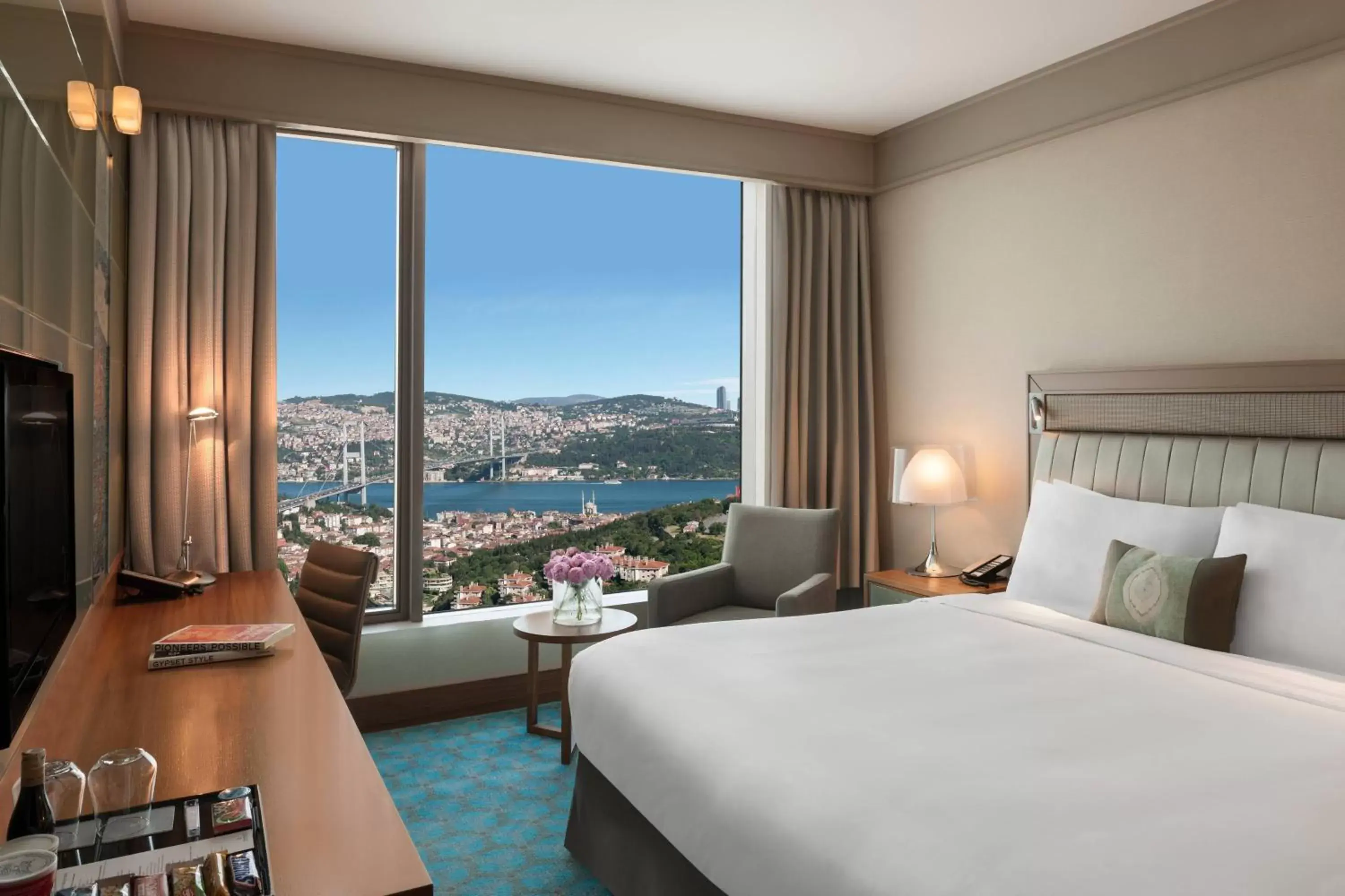 Photo of the whole room, Mountain View in Renaissance Istanbul Polat Bosphorus Hotel