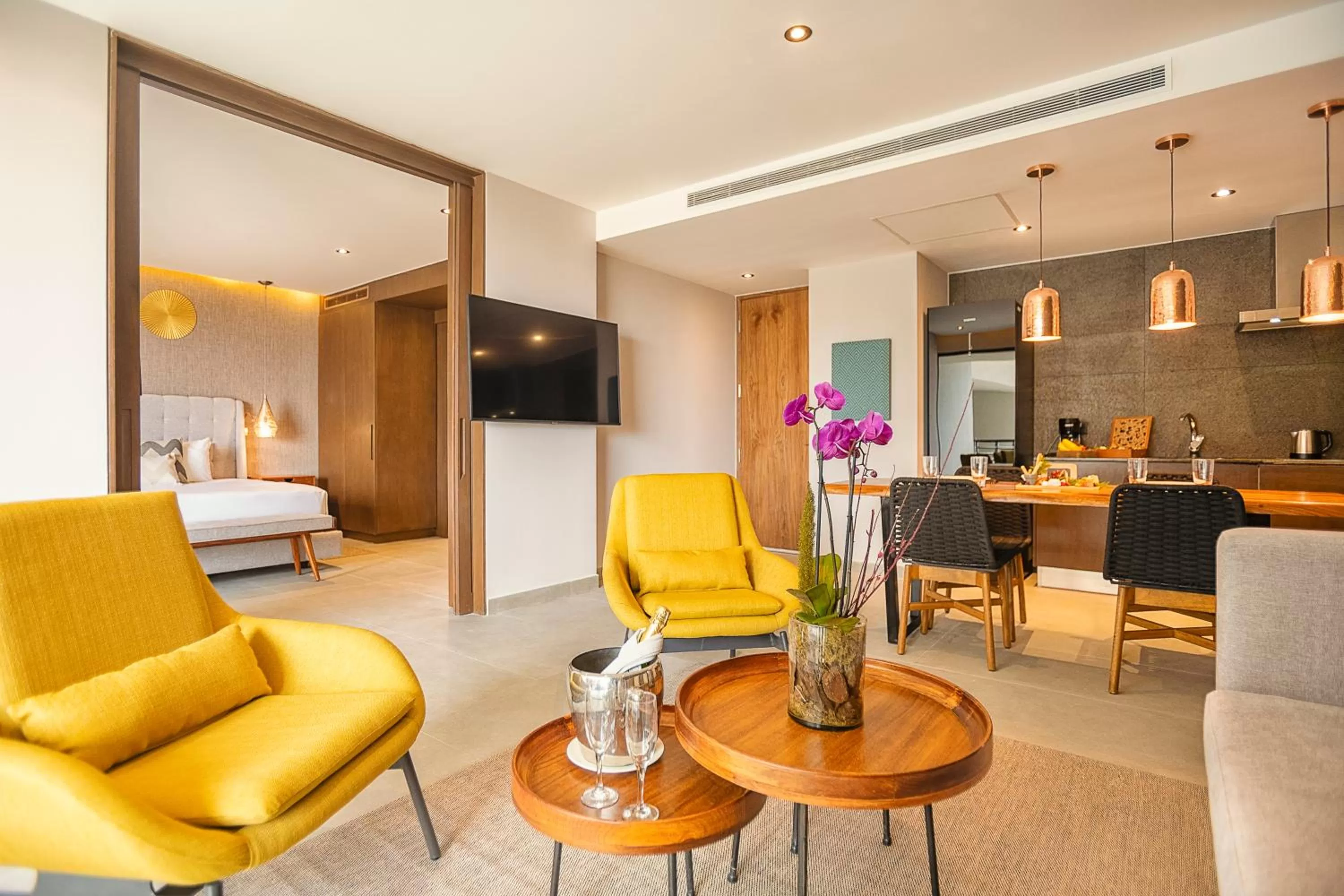 Living room in The Fives Oceanfront