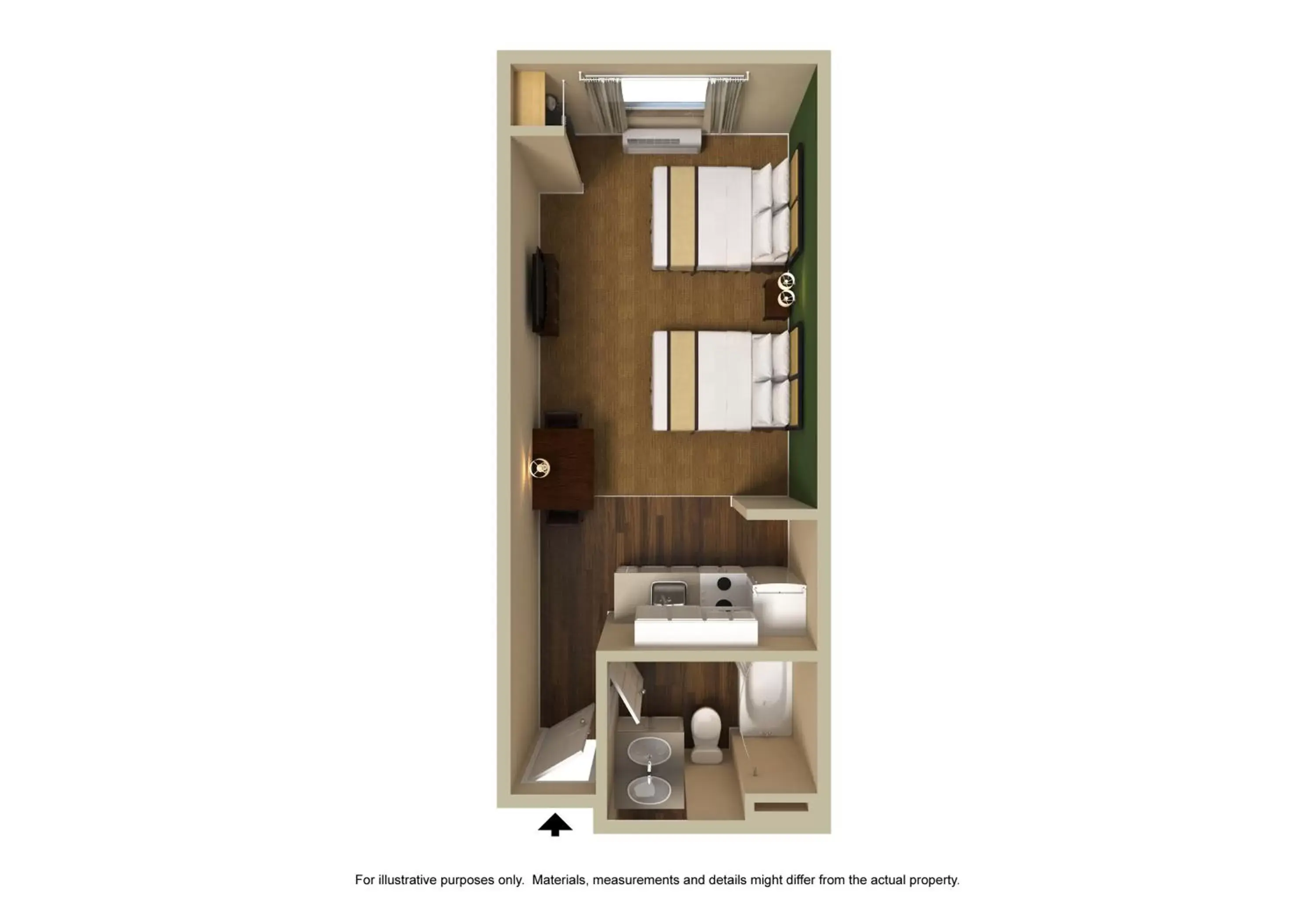 Floor Plan in Extended Stay America Suites - Juneau - Shell Simmons Drive