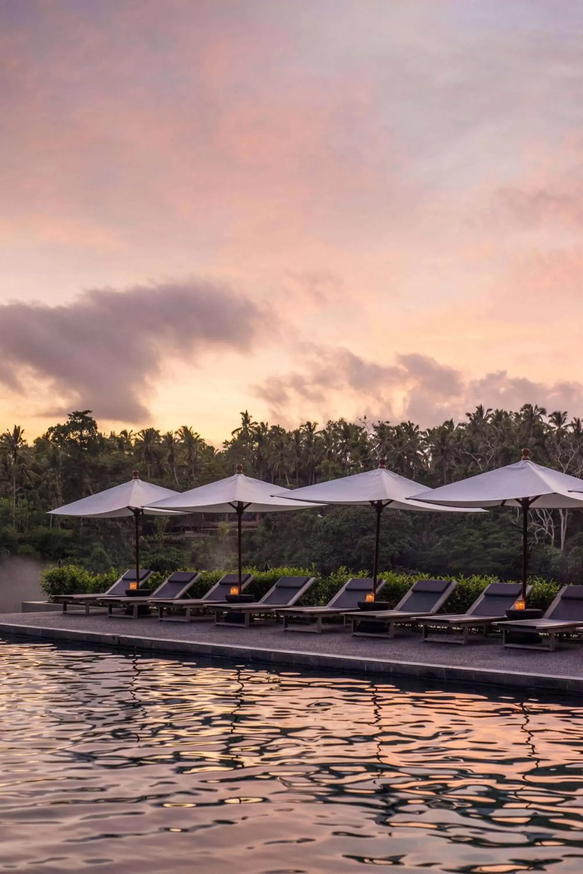 Swimming pool, Sunrise/Sunset in Alila Ubud