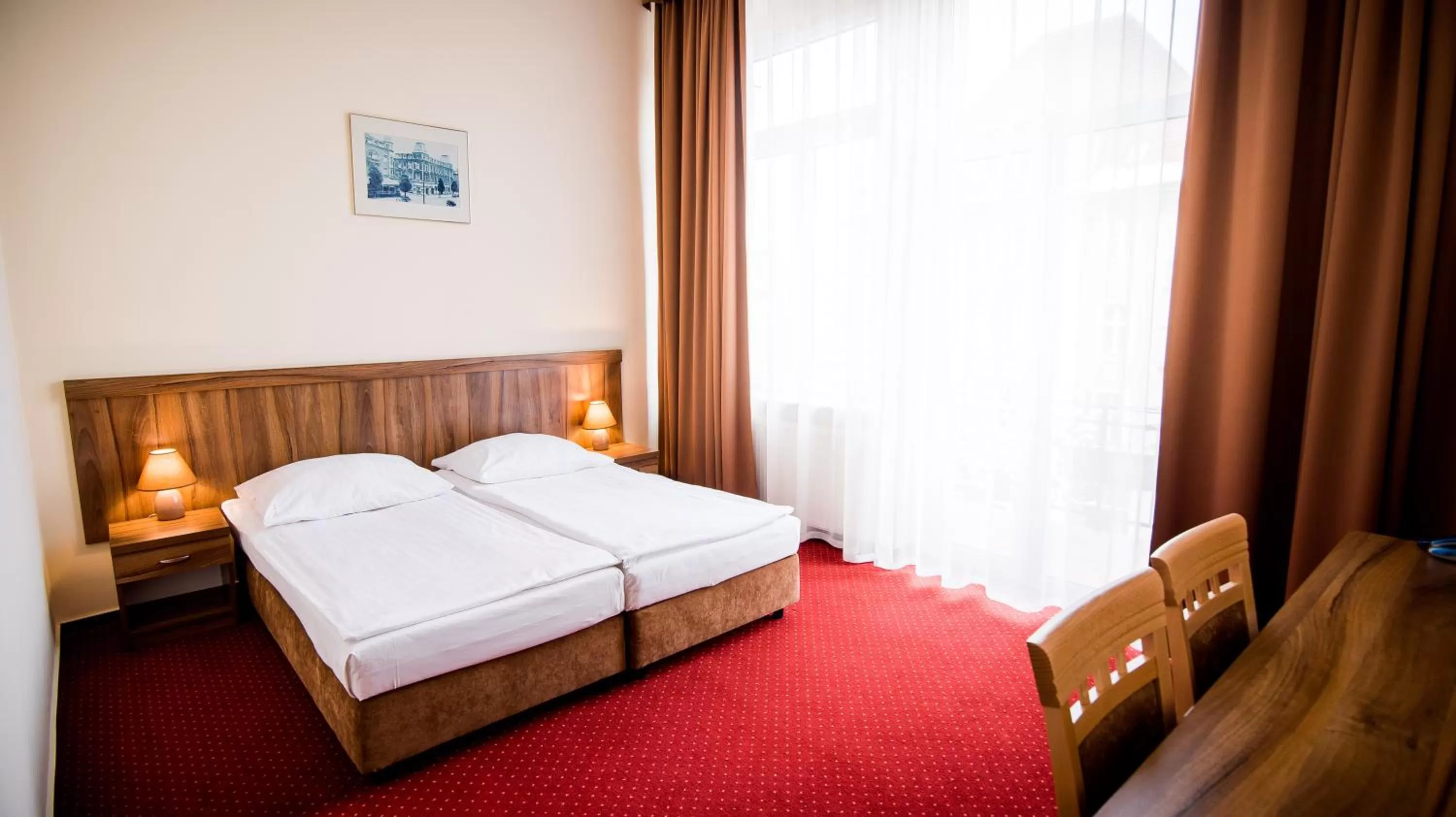 Bed in Hotel Piast