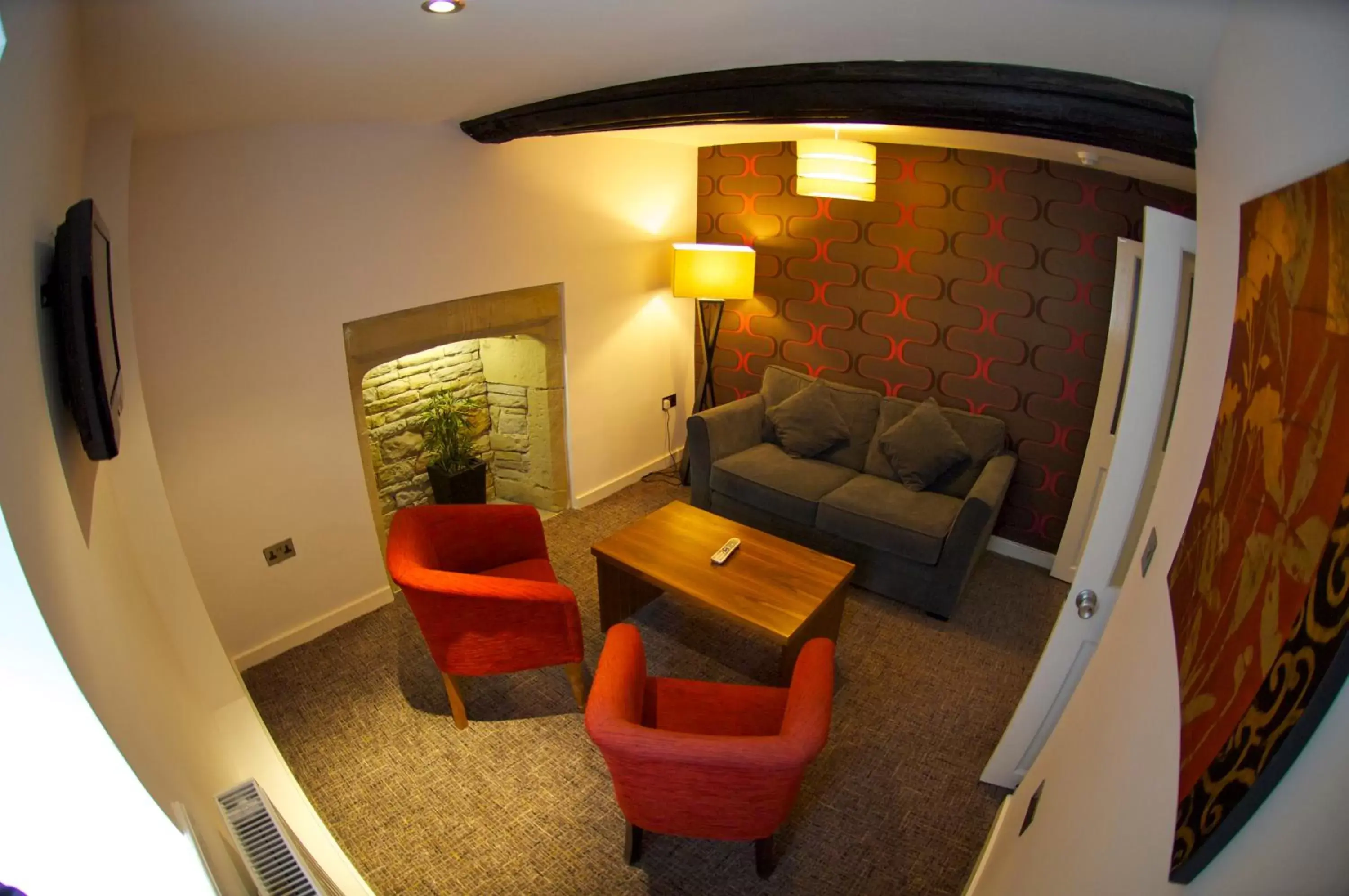 Seating Area in B/W Plus Lancashire Manor Hotel