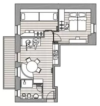 Floor Plan in Hotel Vallechiara