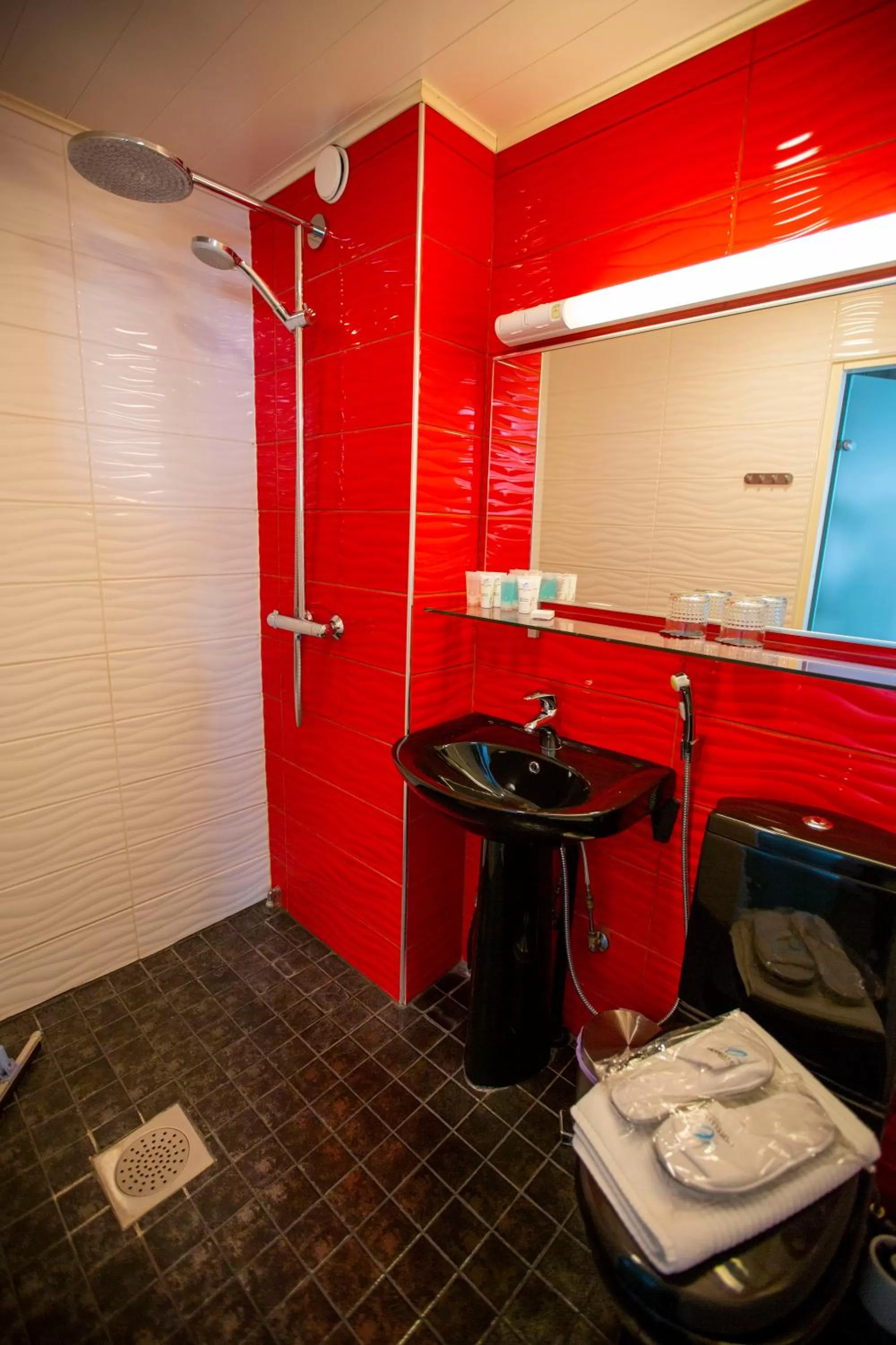 Shower in Hotelli Olof