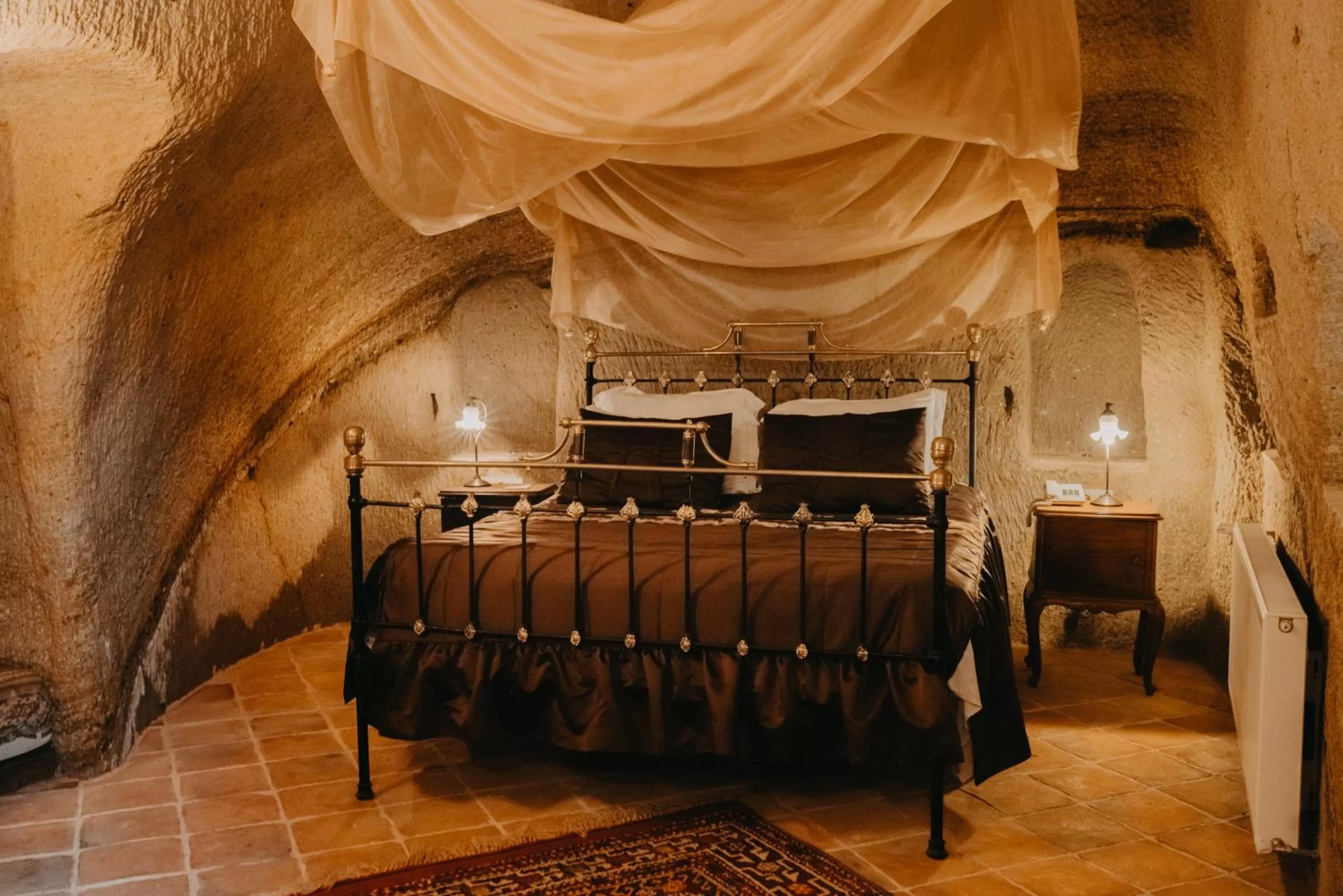 Bed in Dere Suites Cappadocia