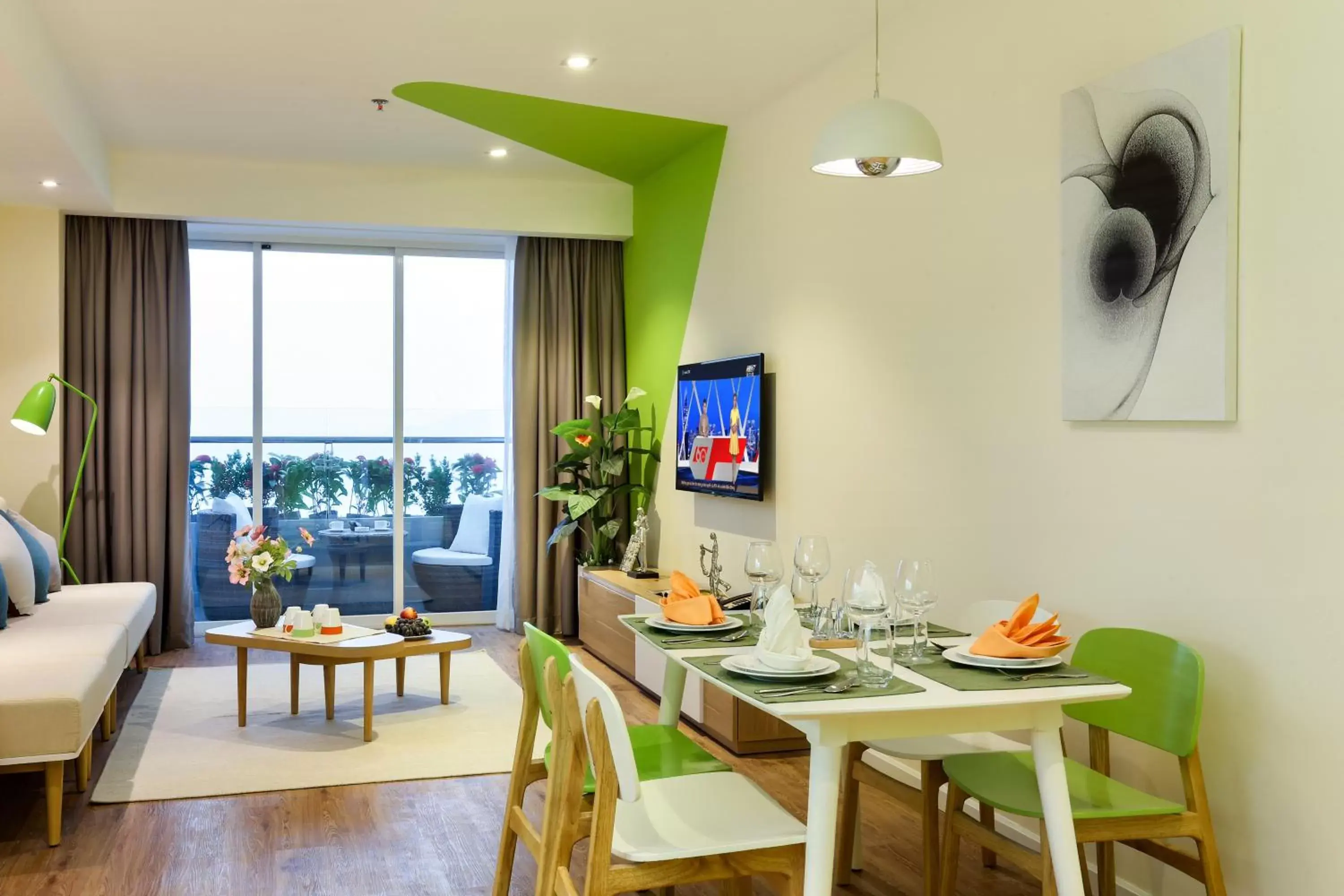 Dining area in Ariyana SmartCondotel Nha Trang