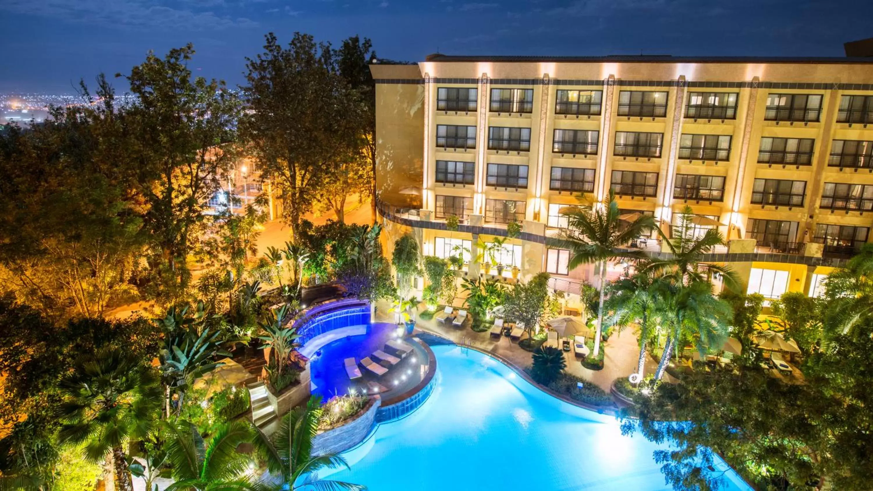 Swimming pool, Pool View in Kigali Serena Hotel