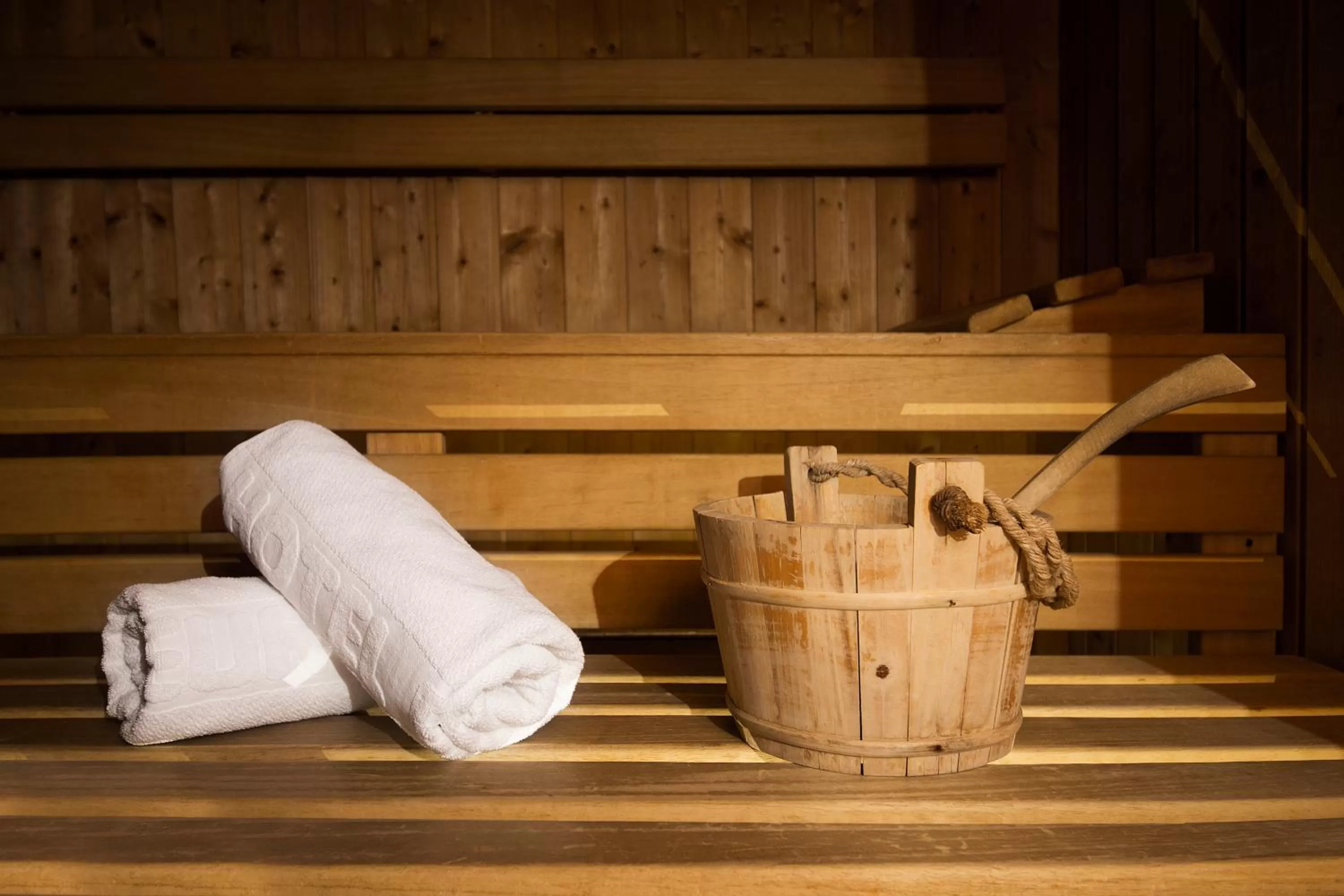 Sauna in Hotel Europa Suites St Moritz