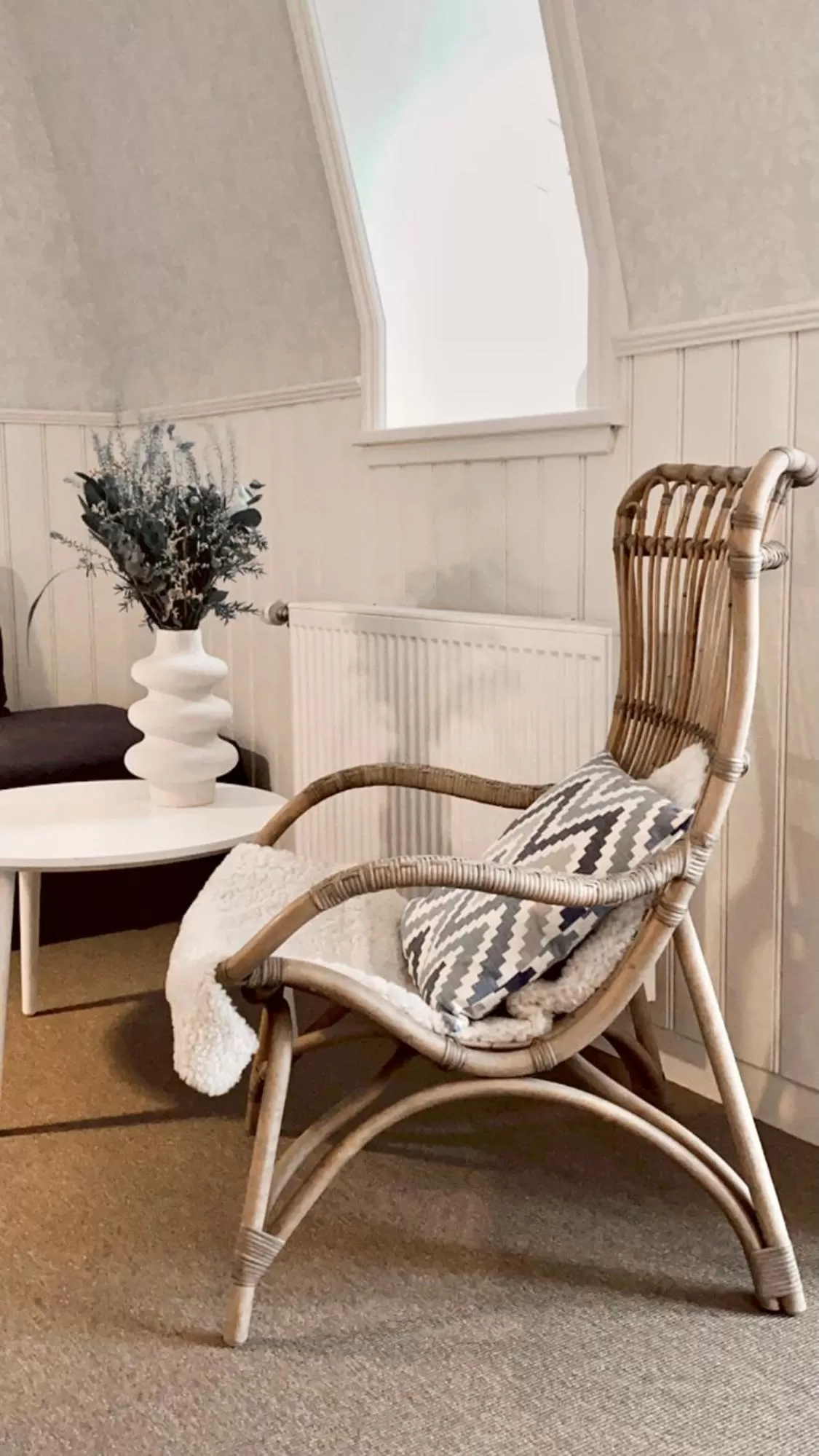 Seating area in Hotel Marie