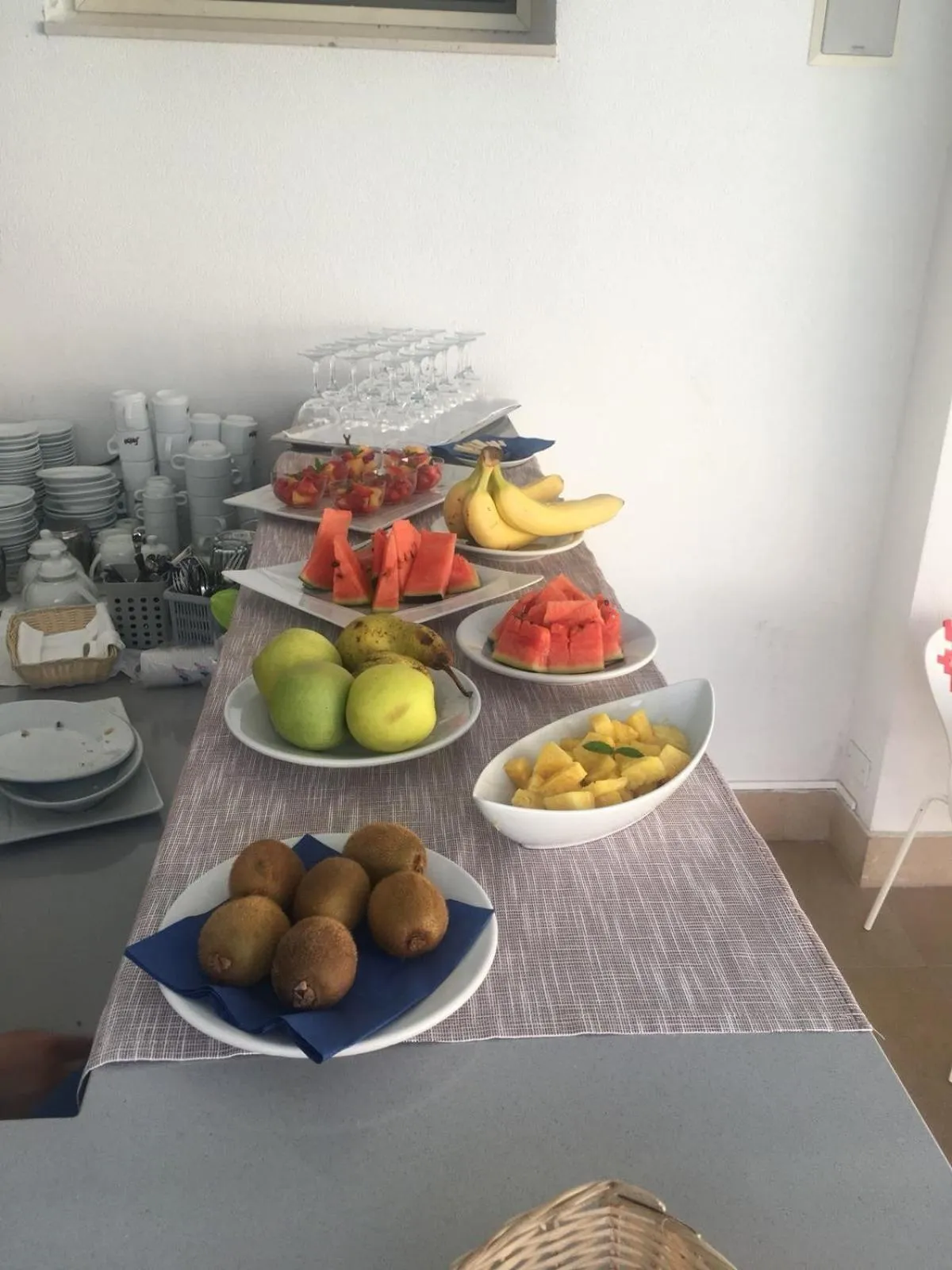 Continental breakfast in Hotel Miramare