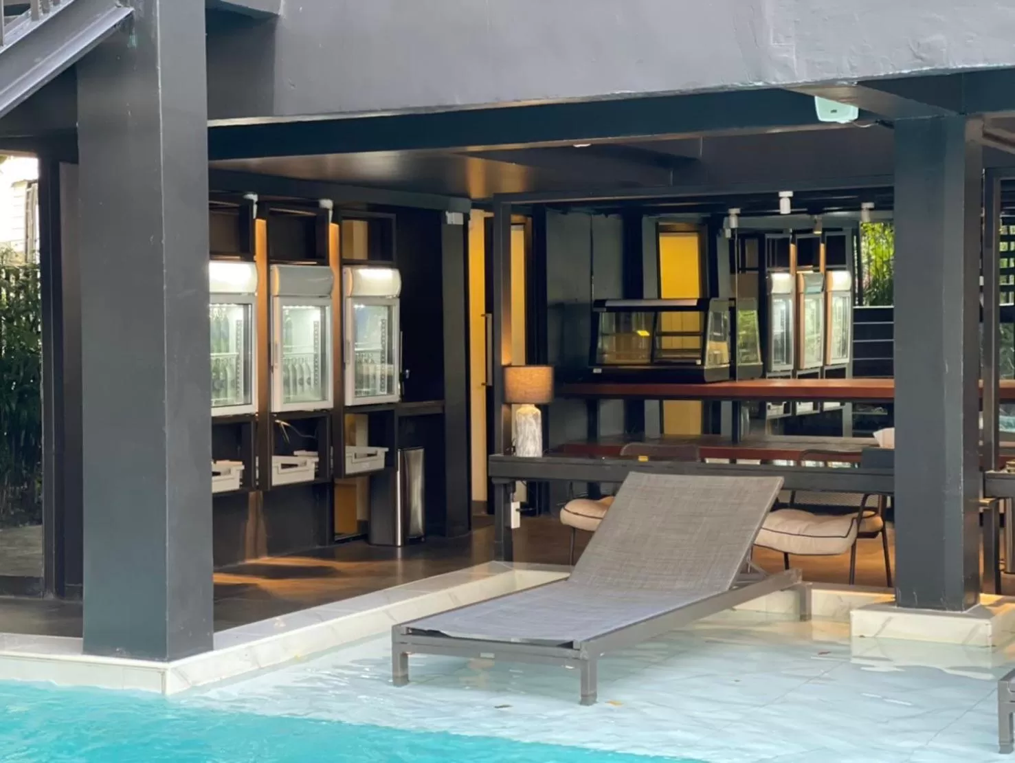 Pool view in POR Santitham