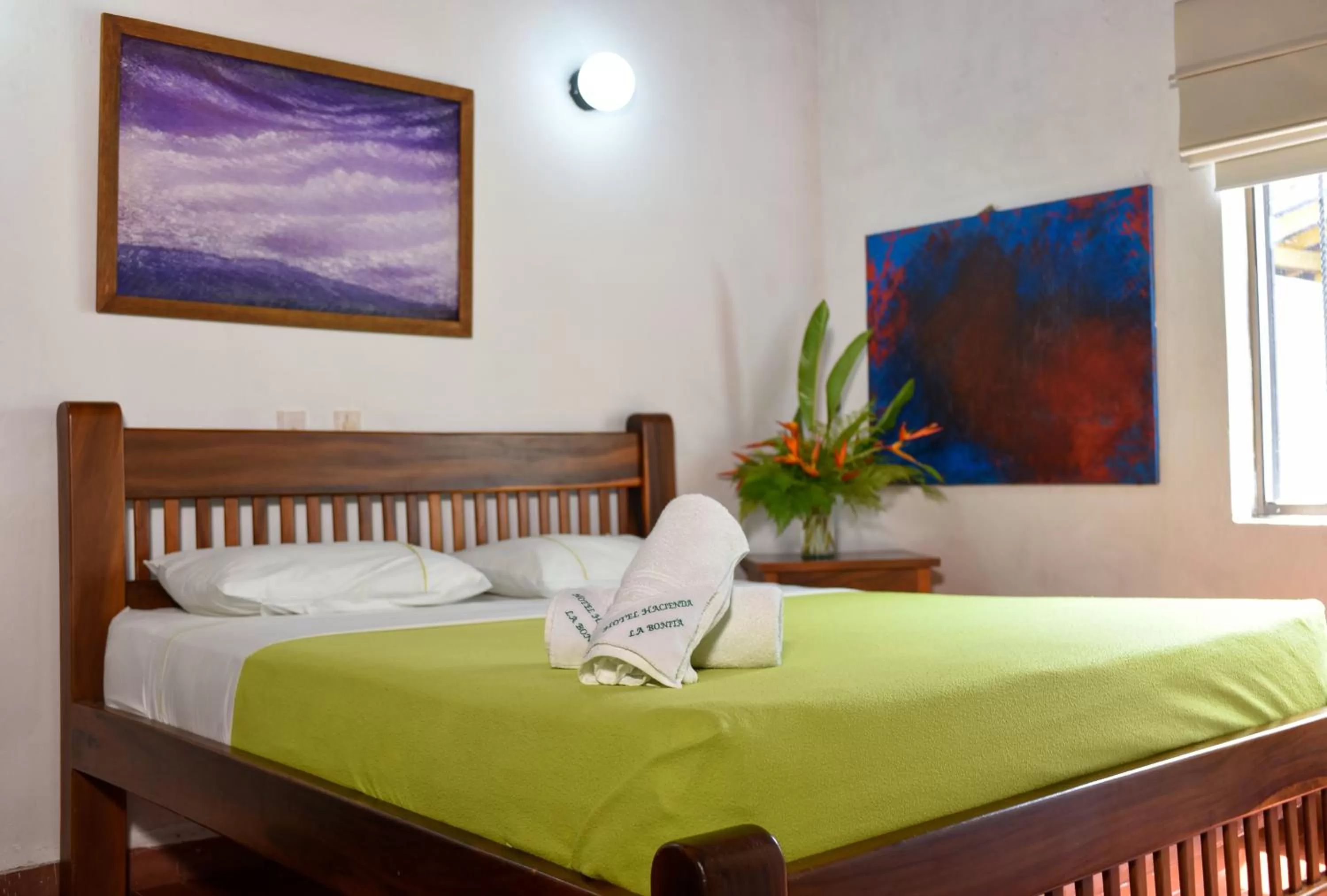 Bed in Hotel Hacienda la Bonita