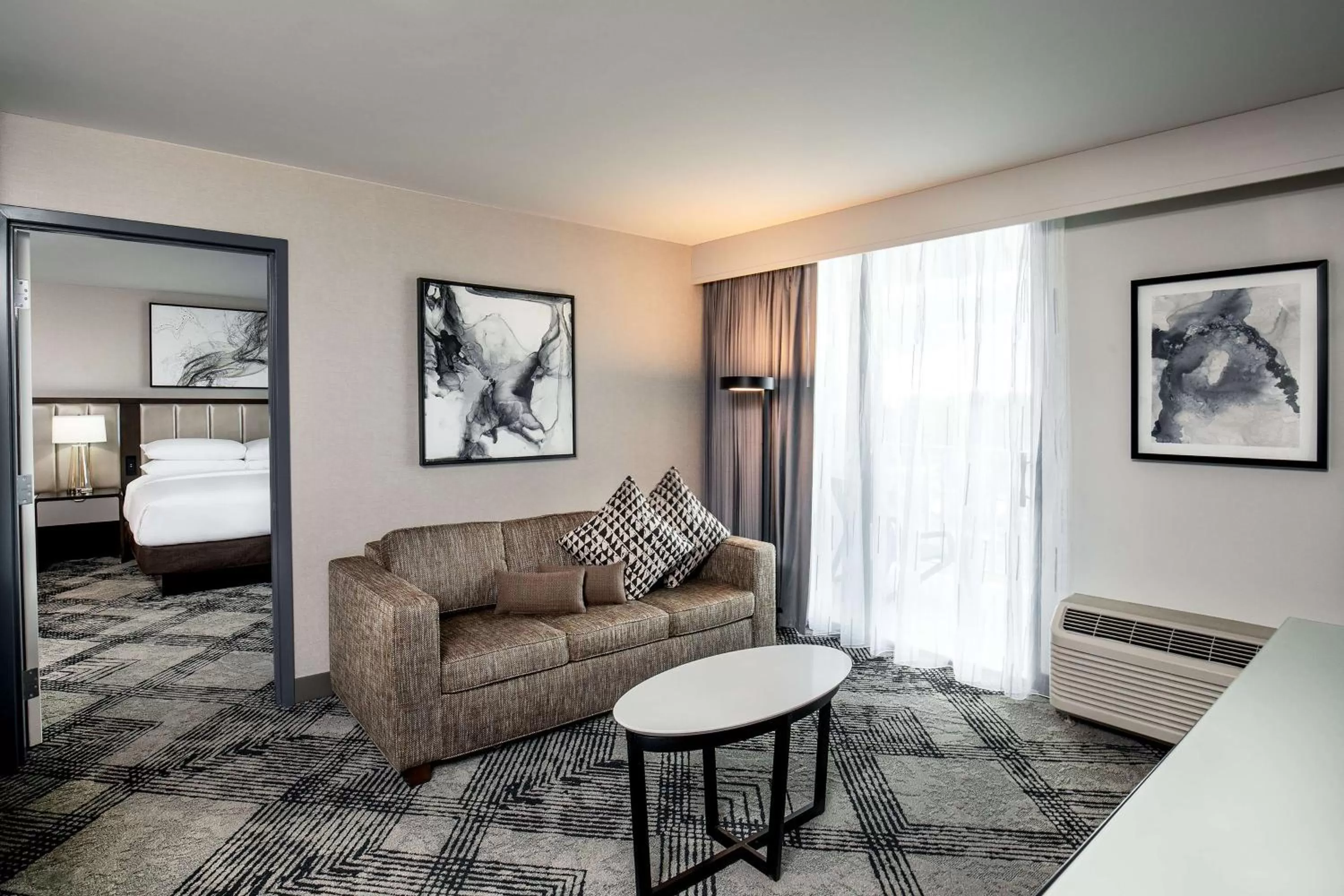 One-Bedroom King Suite with Balcony in DoubleTree by Hilton Washington DC North/Gaithersburg