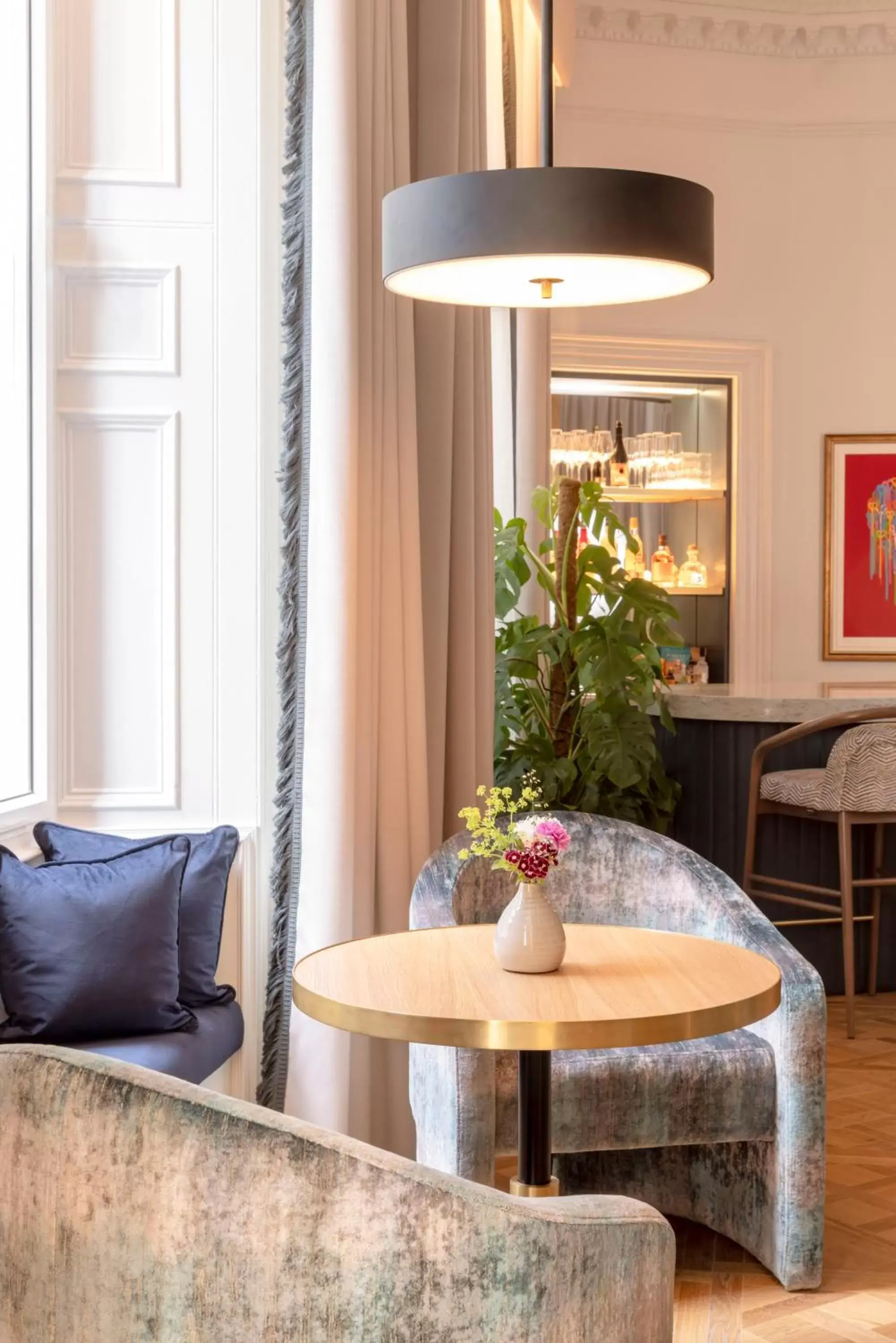 Decorative detail, Seating Area in Virgin Hotels Edinburgh