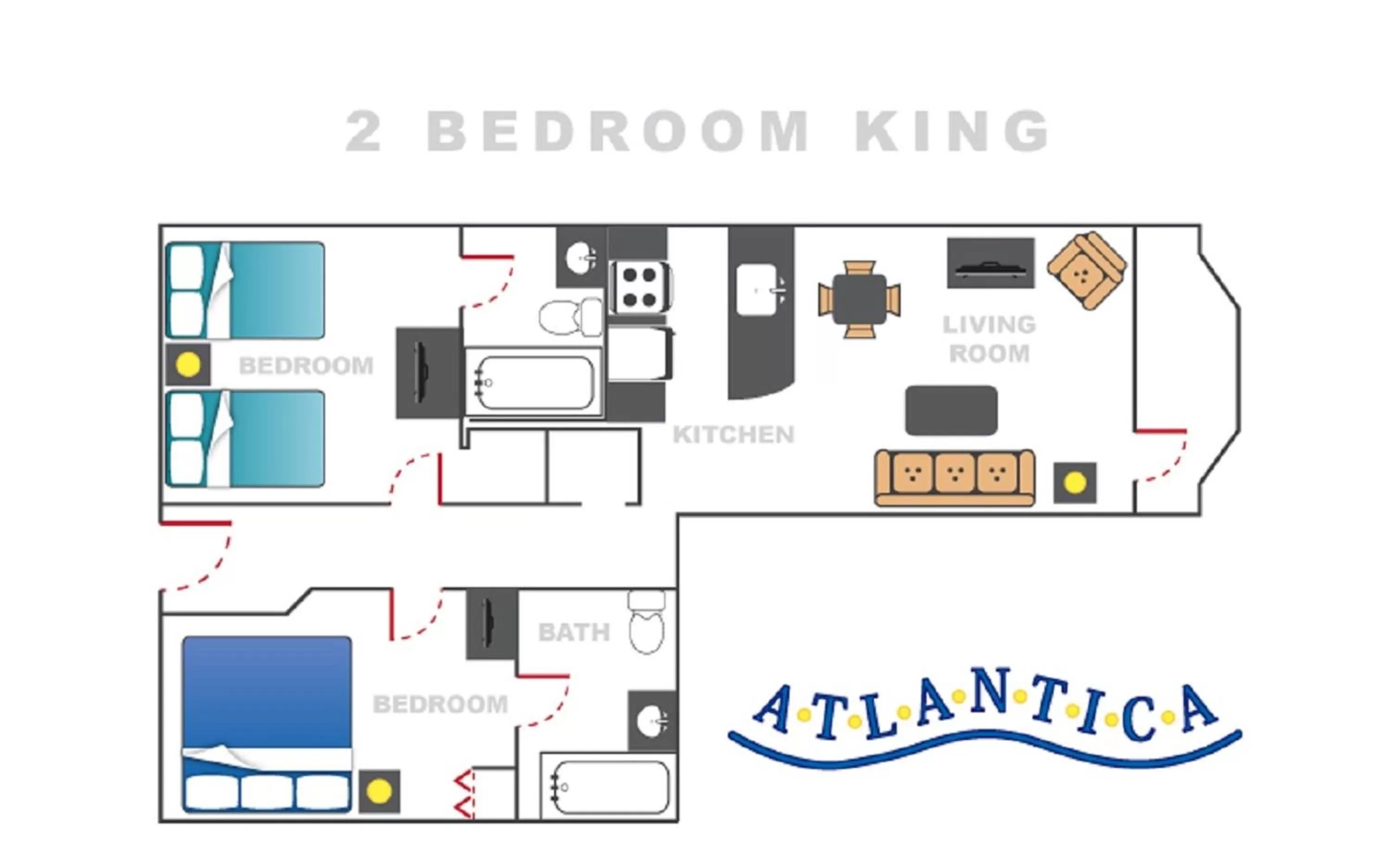 Floor plan in Atlantica Resort
