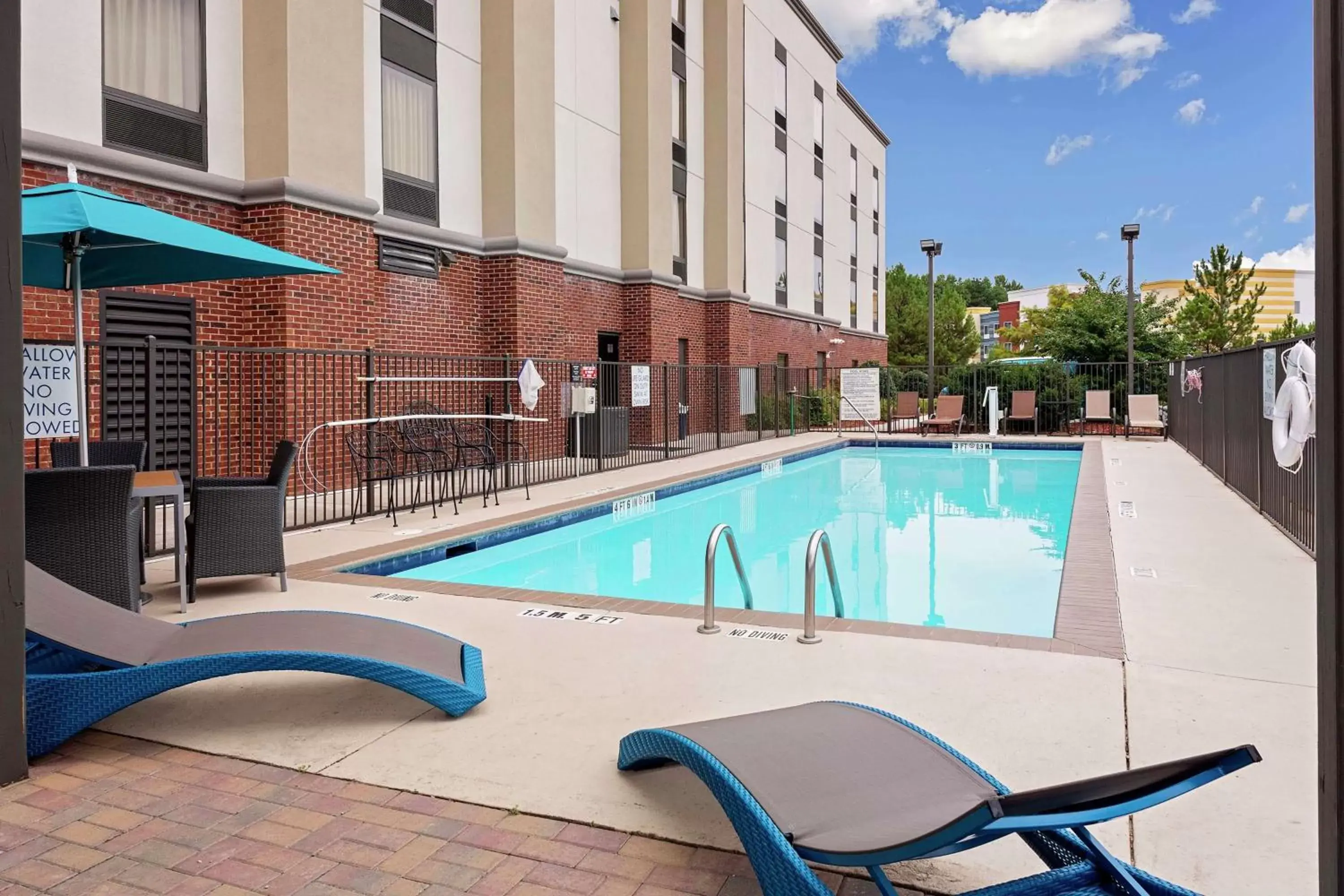 Pool view, Swimming Pool in Hampton Inn Atlanta-Fairburn