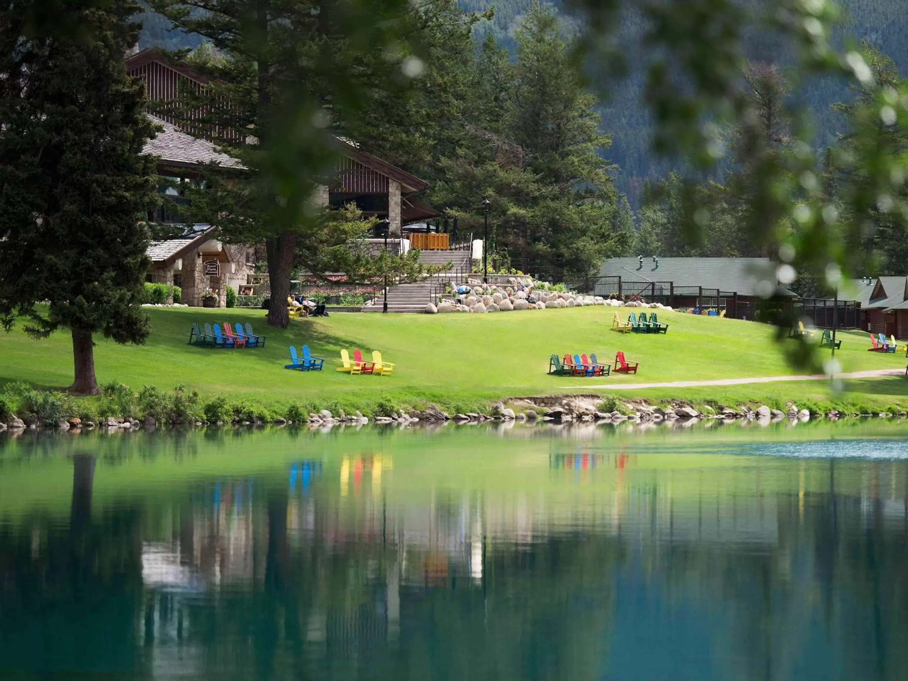 Property building, Garden in Fairmont Jasper Park Lodge