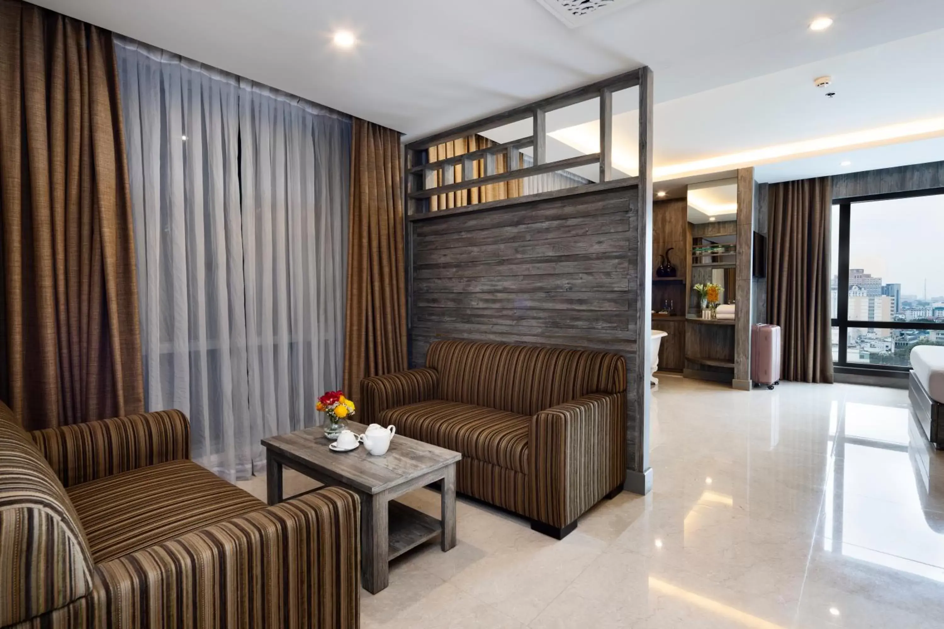 Living room, Seating Area in Eden Star Saigon Hotel