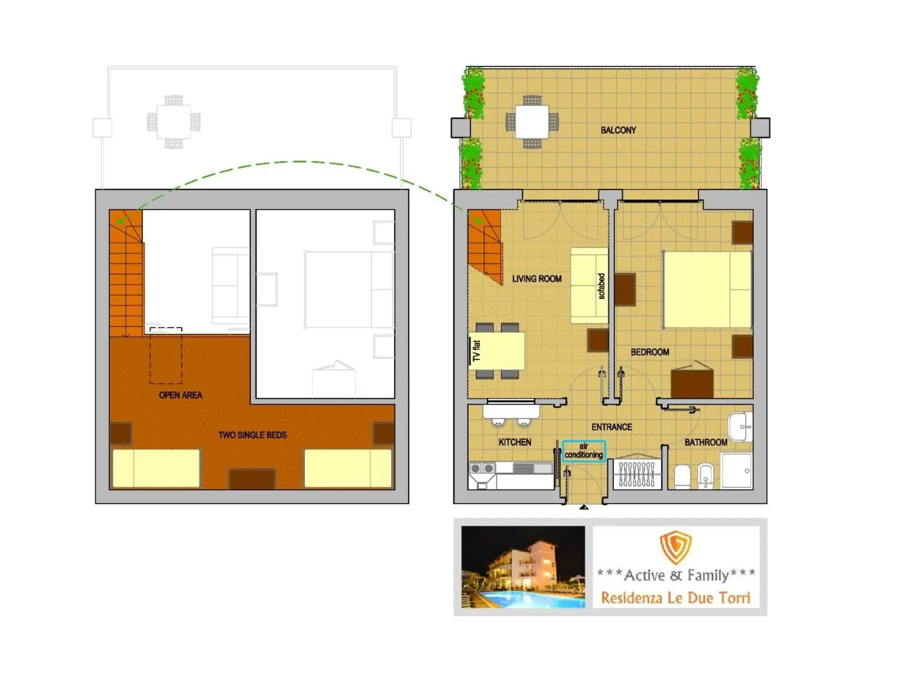 Floor Plan in Residenza Le Due Torri