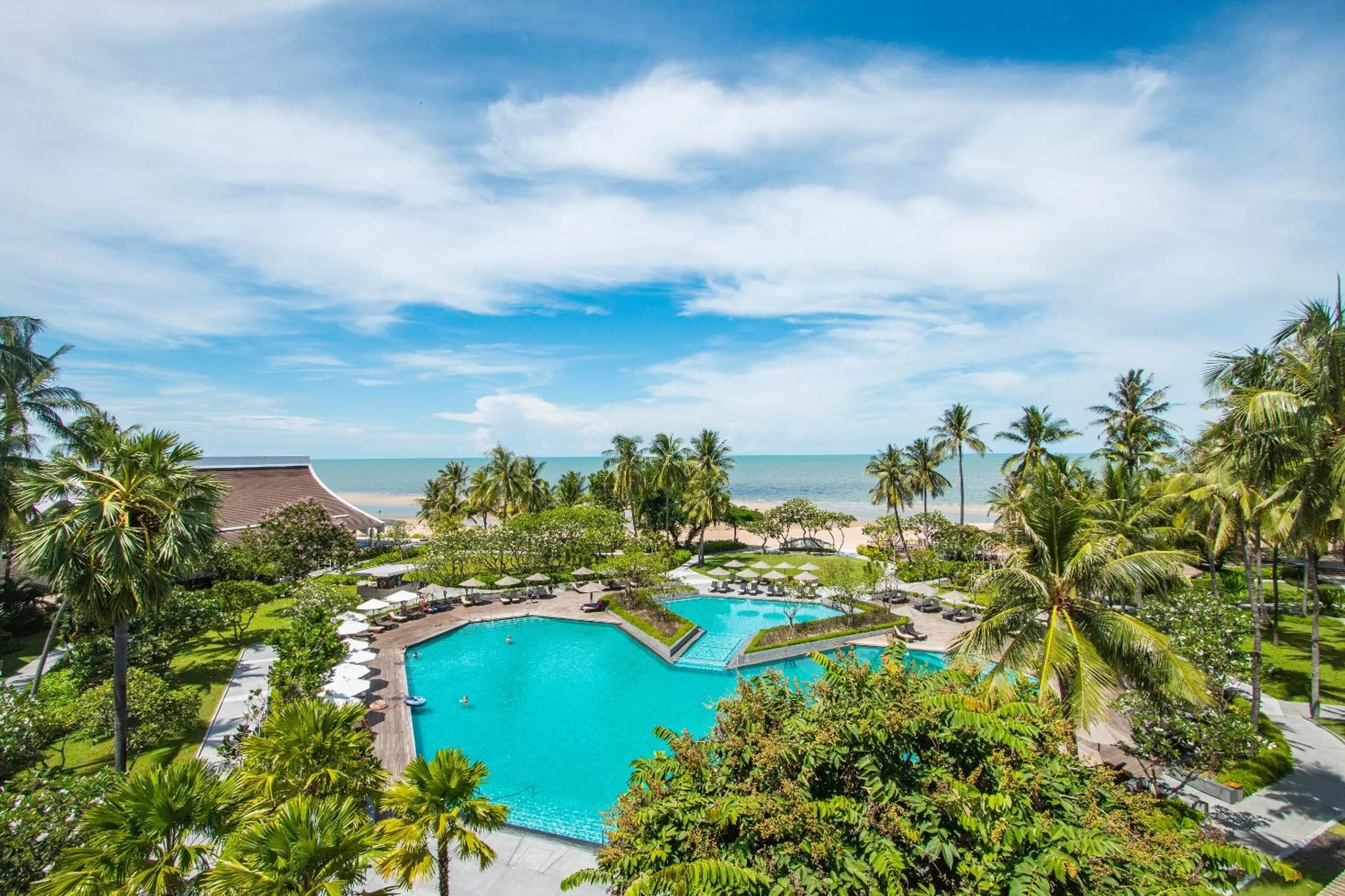 Pool view in The Regent Cha Am Beach Resort, Hua Hin