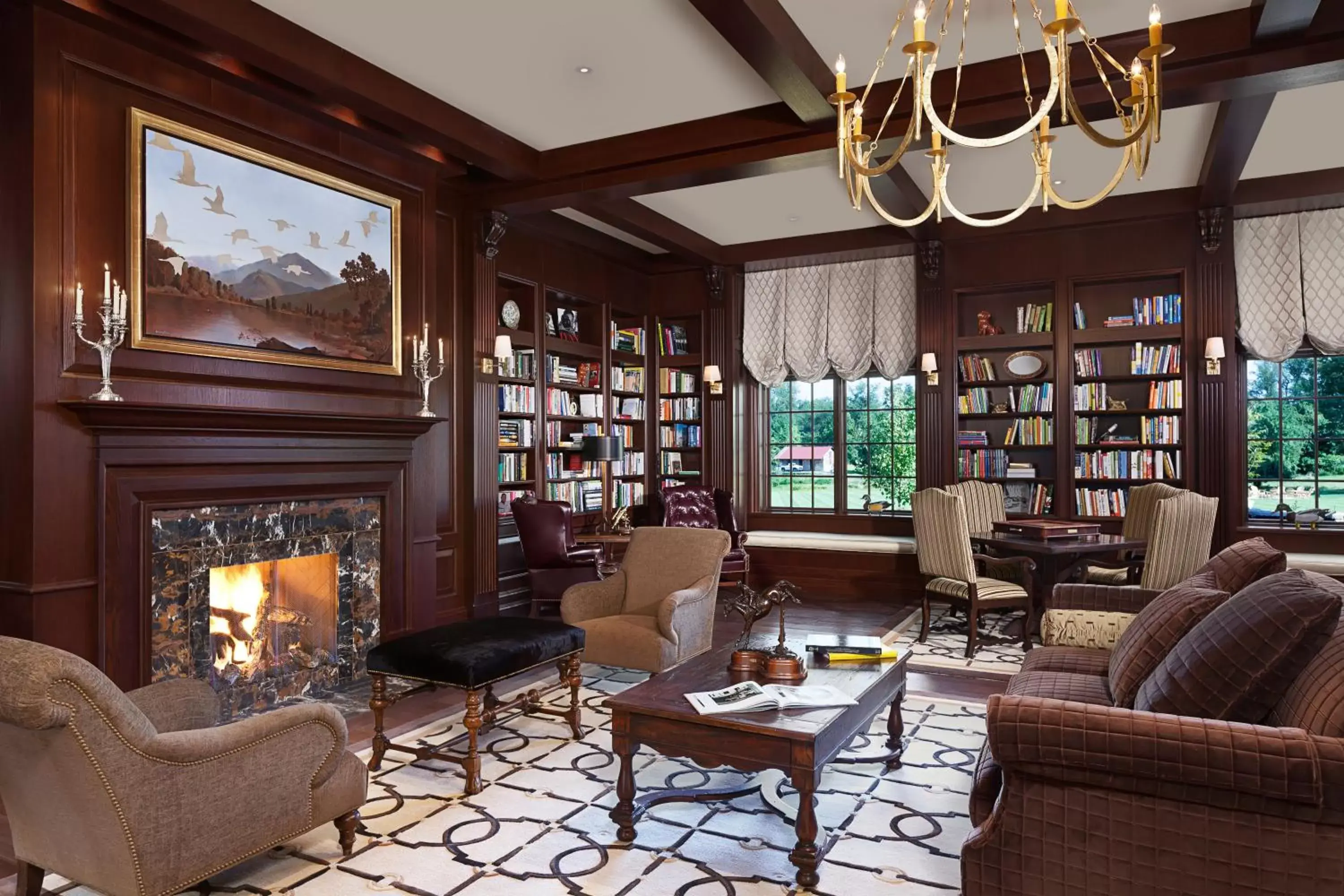 Library in Salamander Resort and Spa