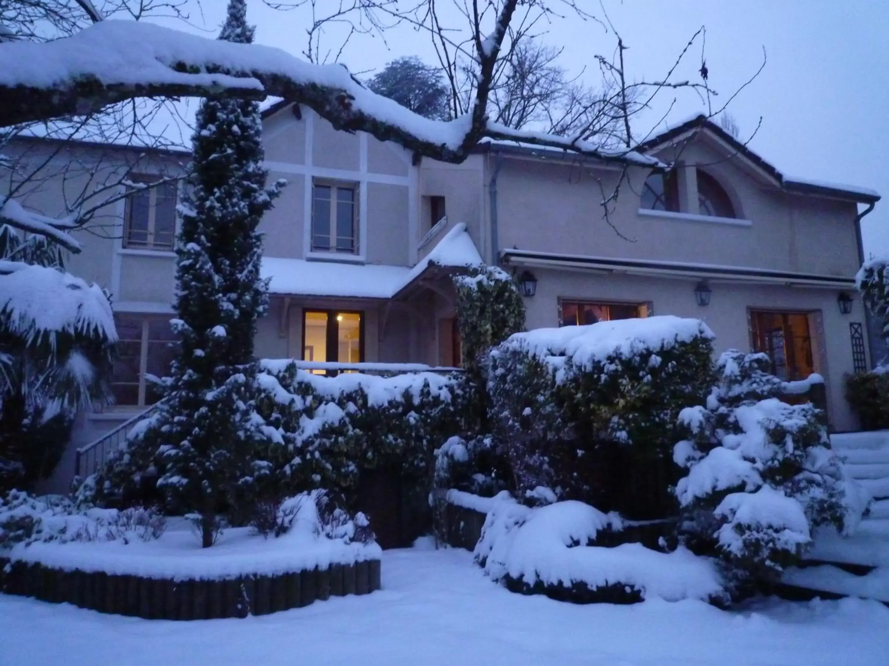 Facade/entrance, Winter in Chambre d'hôte La Bacotterie