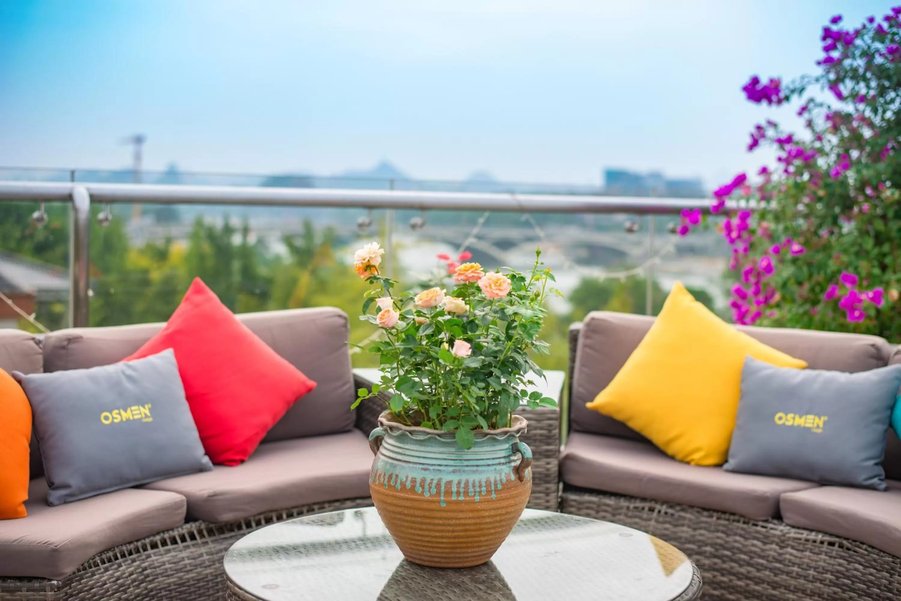 Balcony/Terrace in Li River Resort Villa Hotel