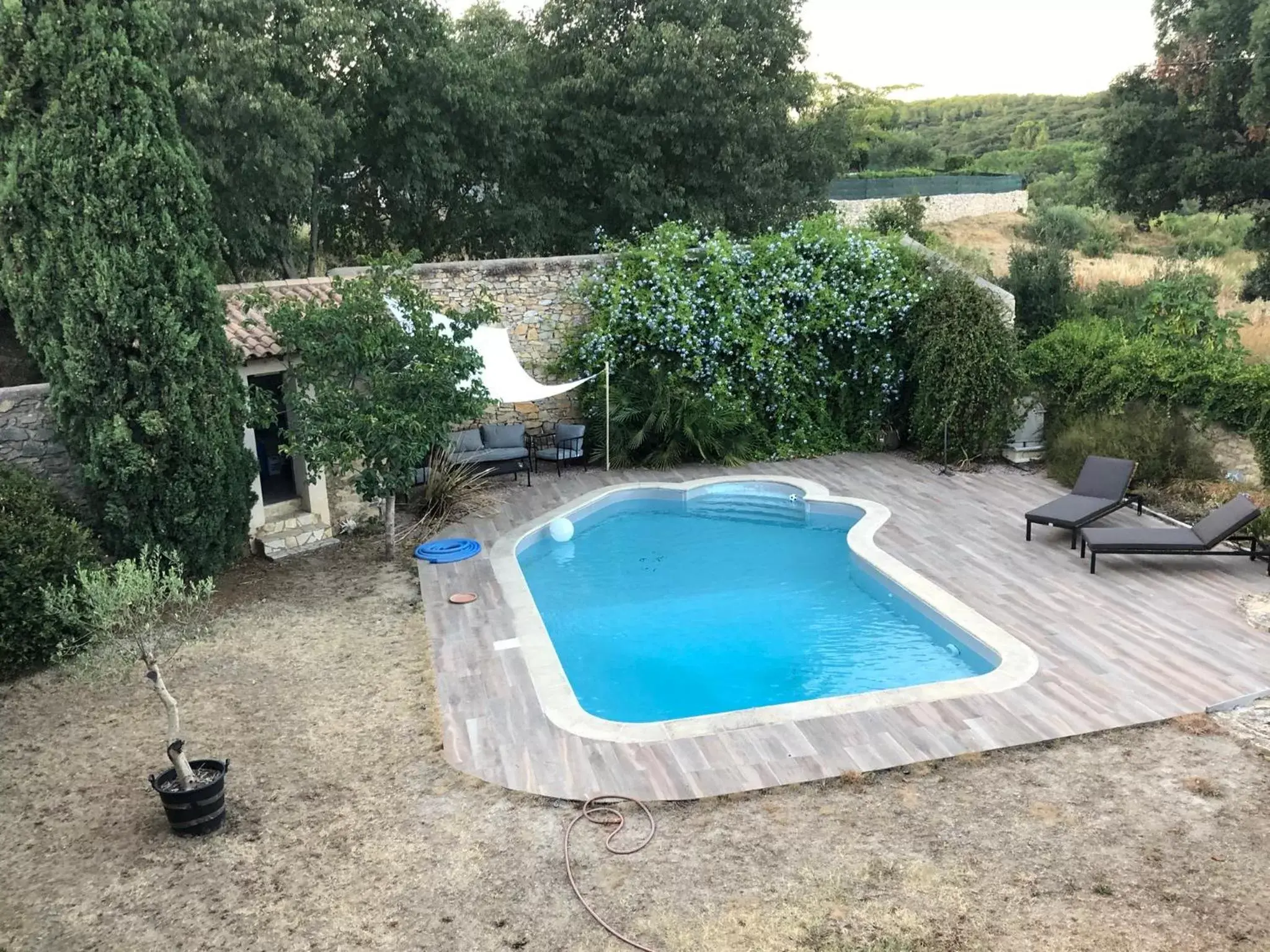 Natural landscape, Swimming Pool in Le Mas des Oliviers Nîmes