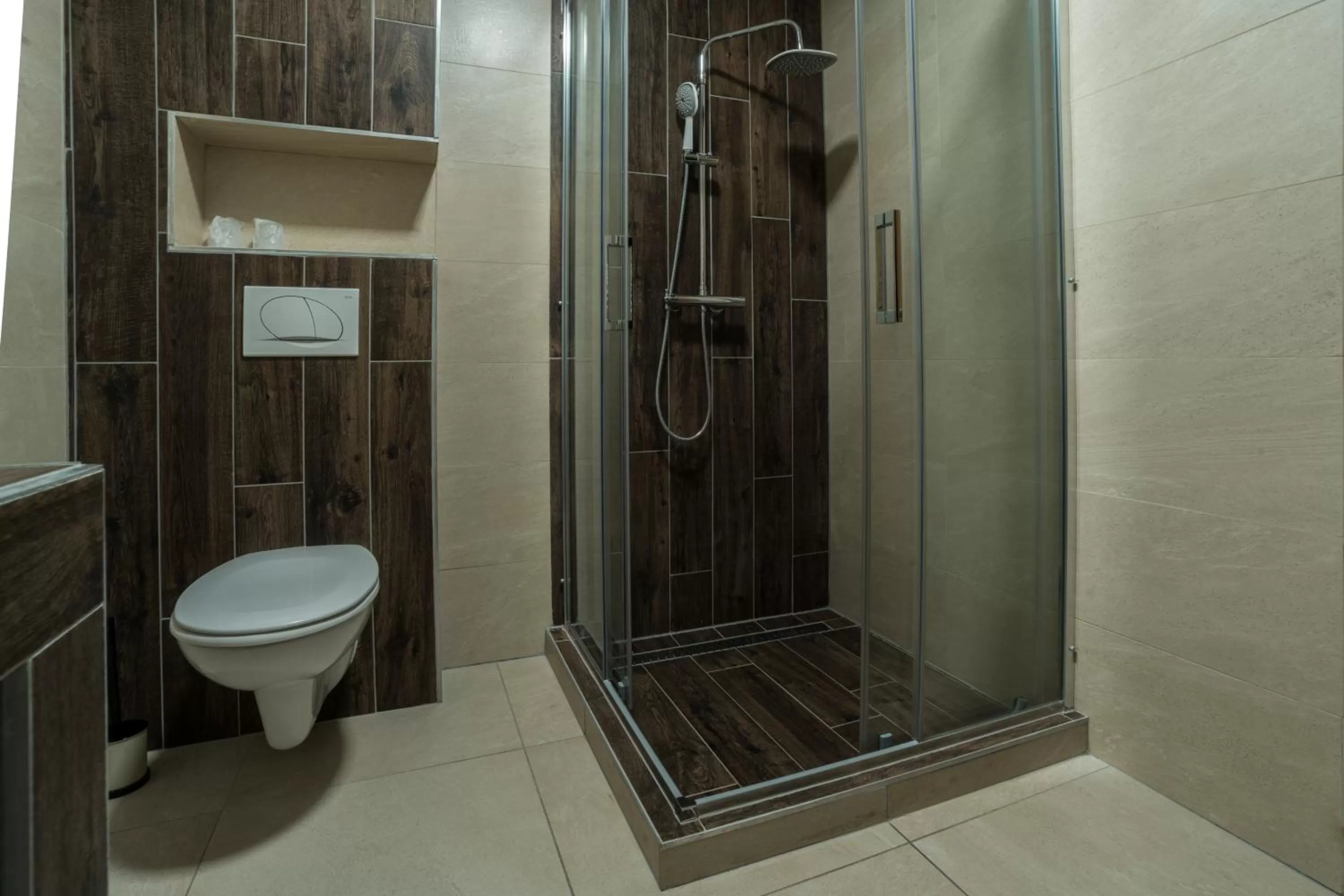 Shower in Hotel Fala Zagreb