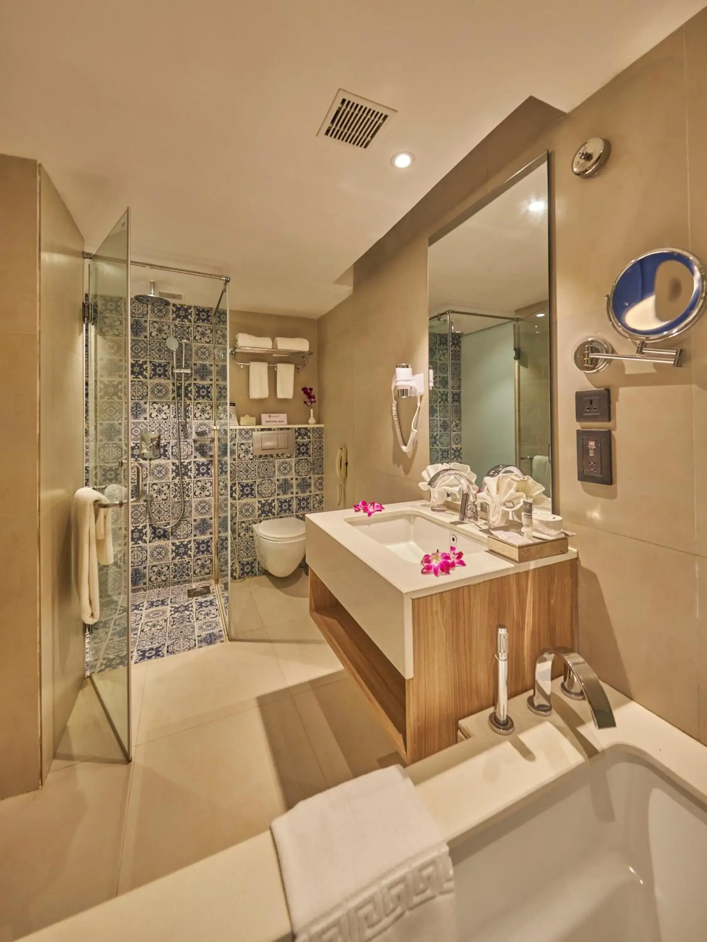 Shower, Bathroom in Royal Orchid Beach Resort & Spa, Utorda Beach Goa
