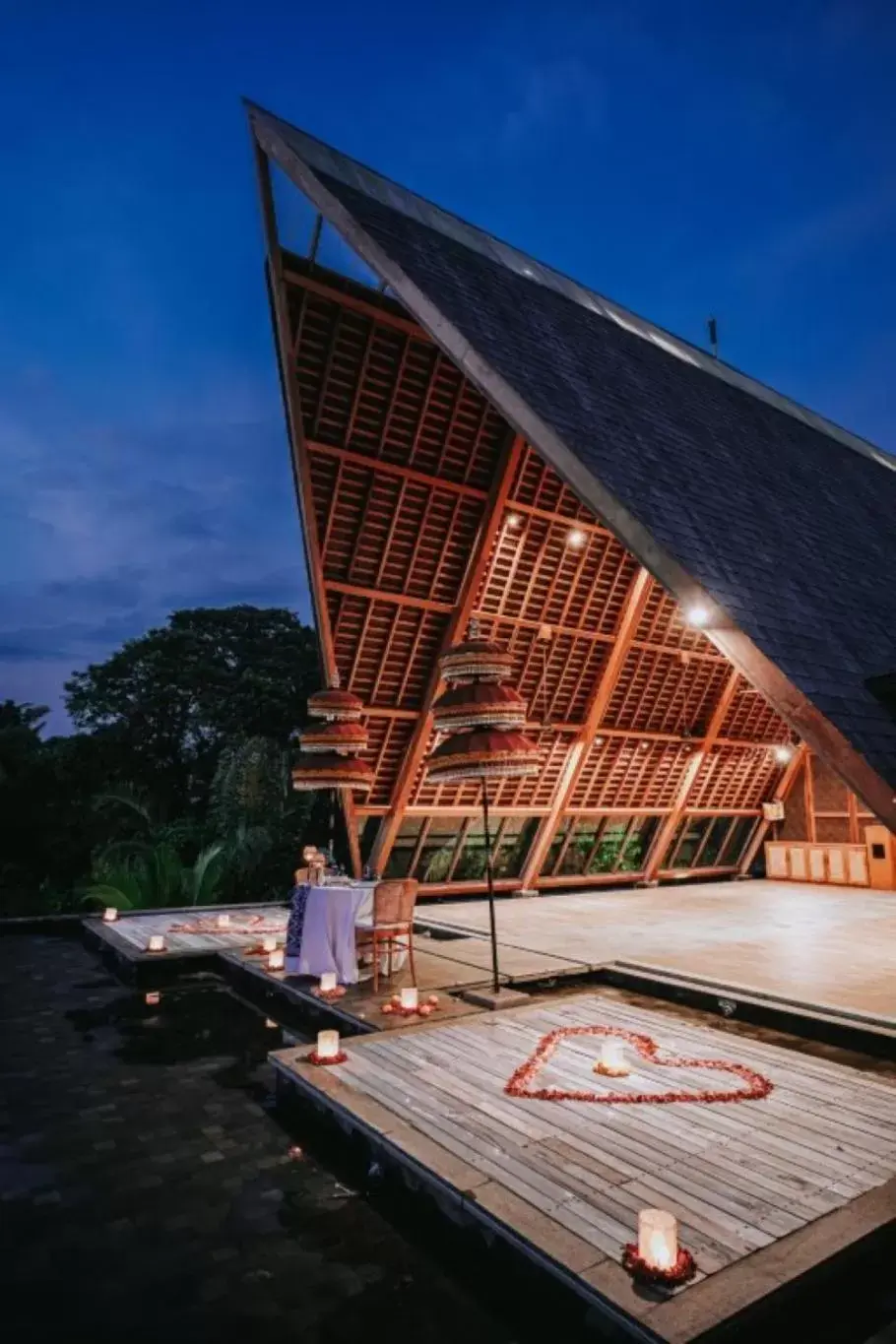 Dinner, Property Building in Kaamala Resort Ubud by Ini Vie Hospitality