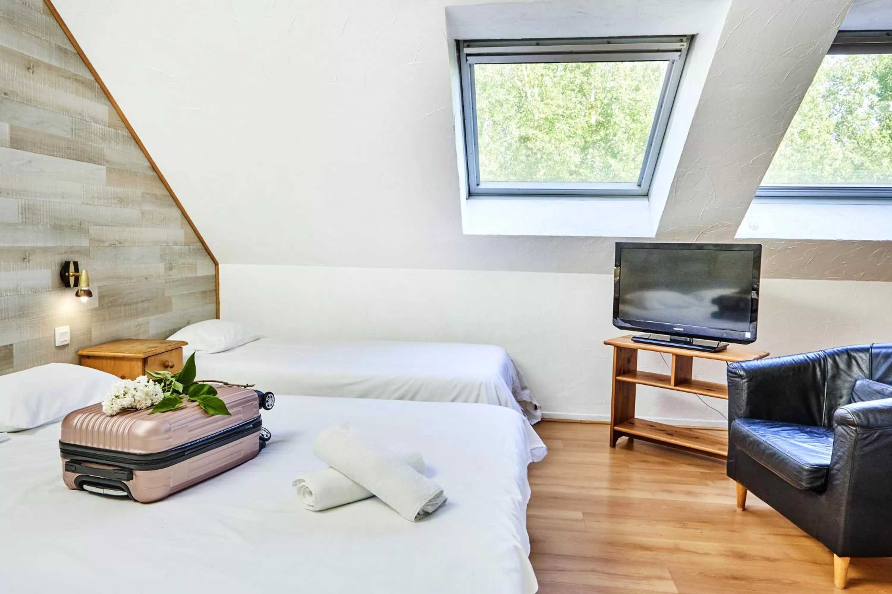 Bed in Logis Bagatelle - 51530 Dizy