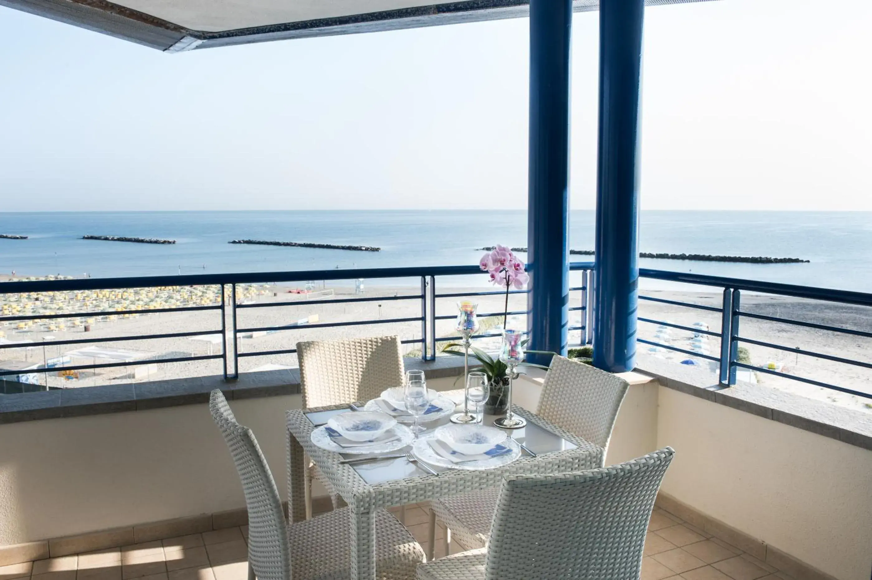 Balcony/Terrace, Sea View in Blu Suite Hotel