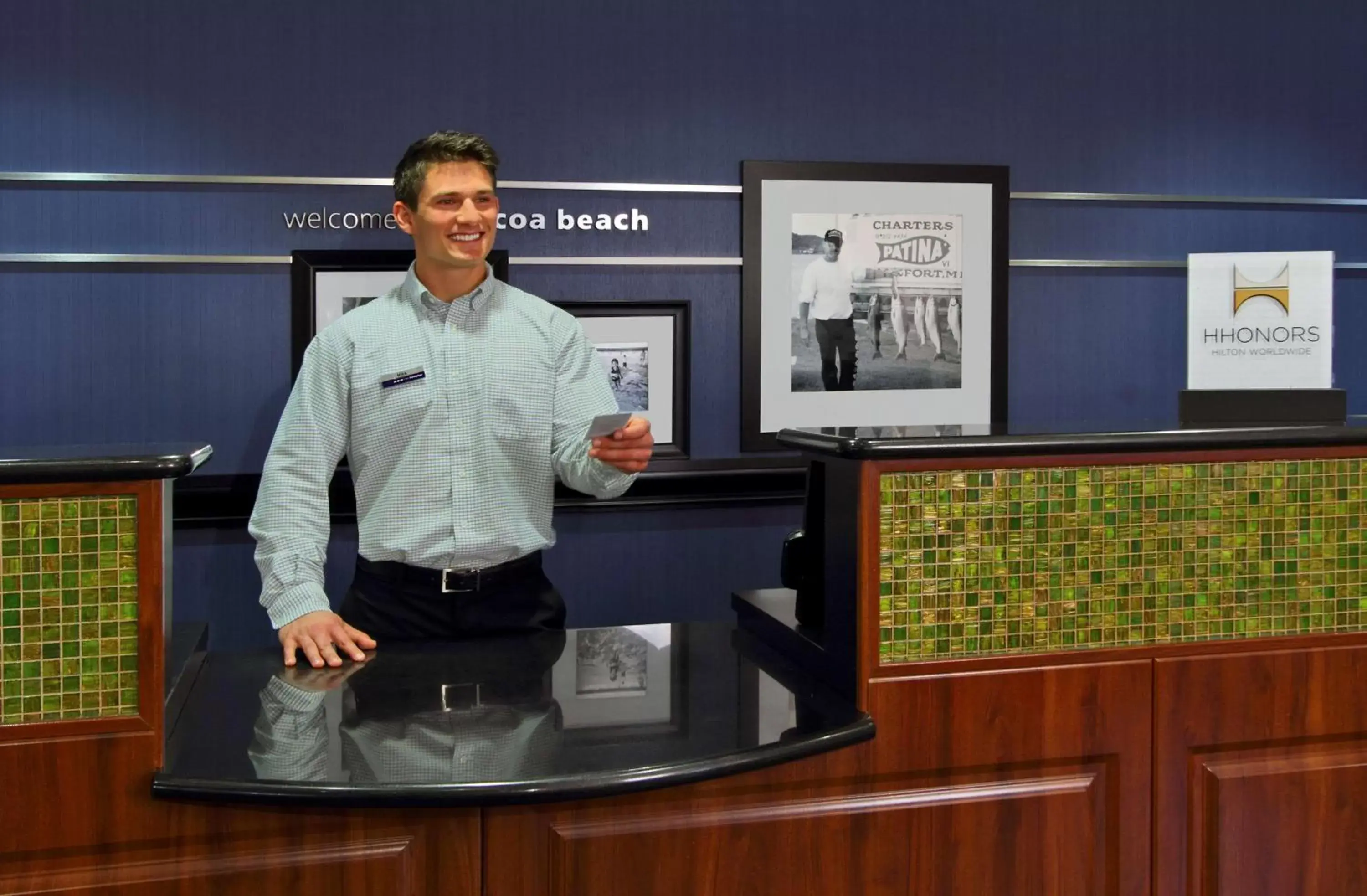 Lobby or reception in Hampton Inn Cocoa Beach