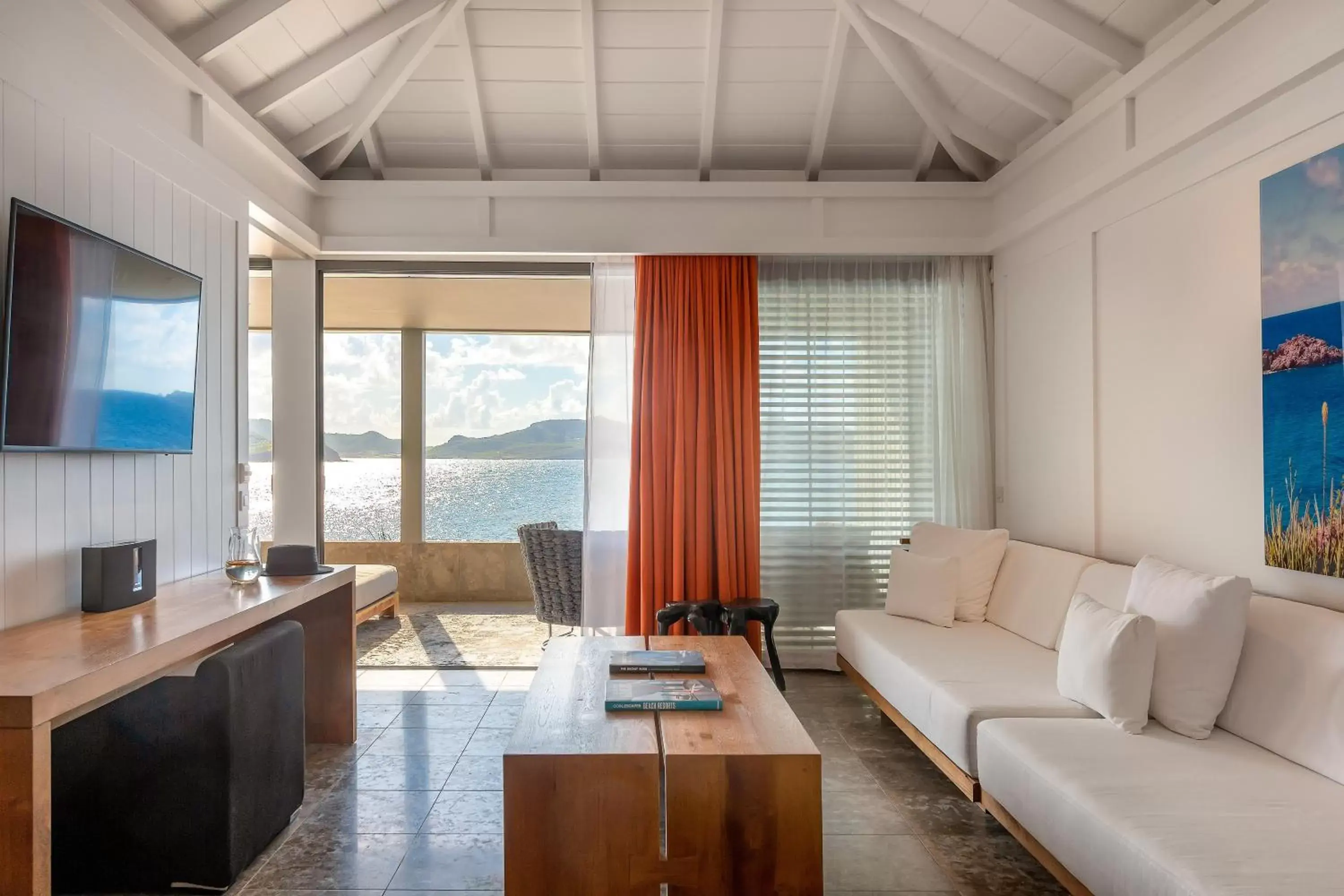 Living room, Seating Area in Hotel Christopher Saint Barth