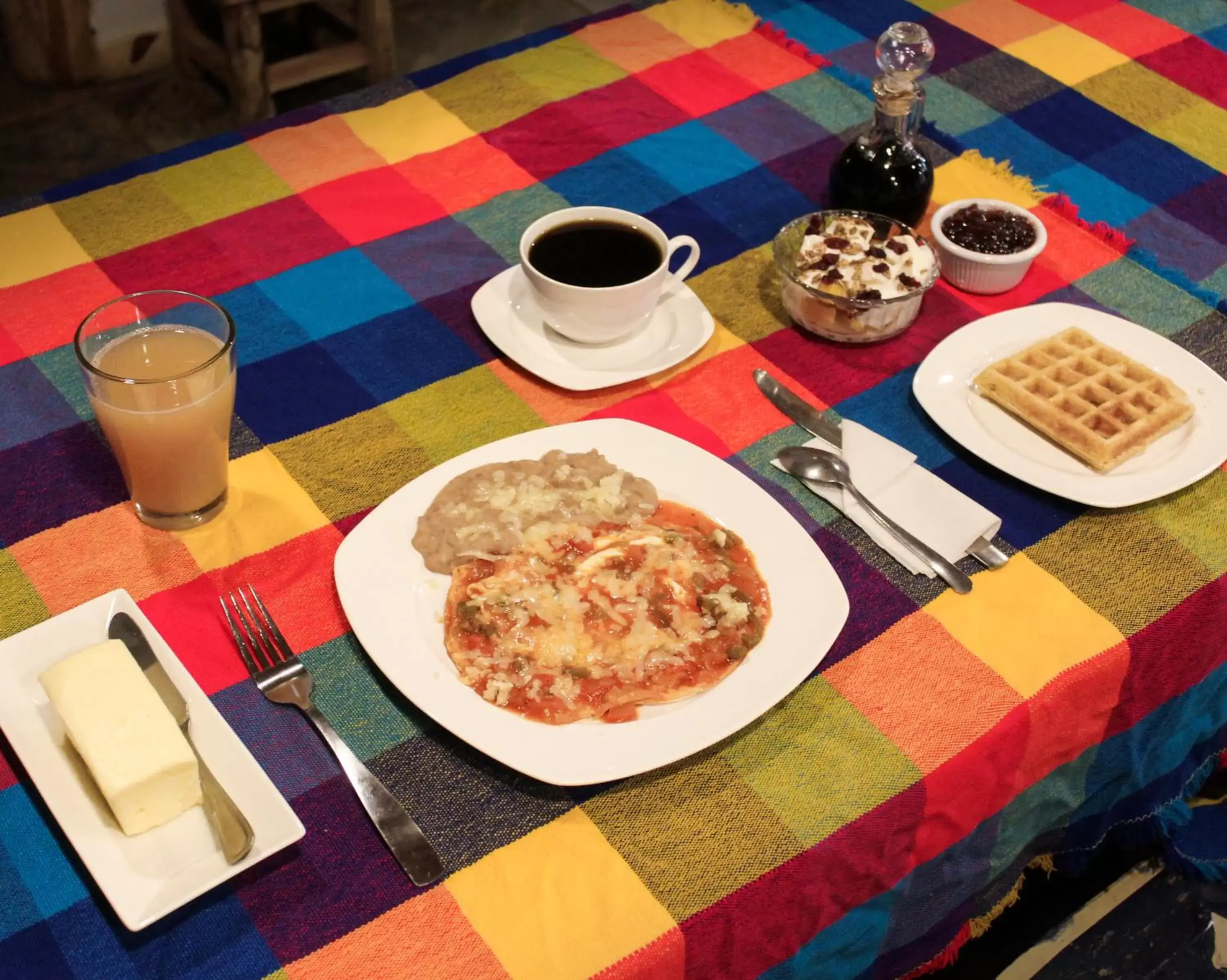 American breakfast in Hotel La Estacion