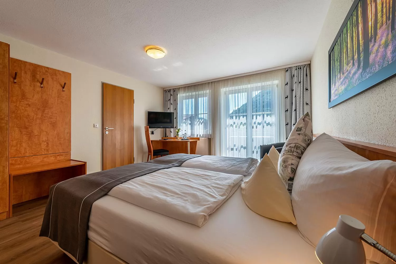 Bed in Hotel Neudeck