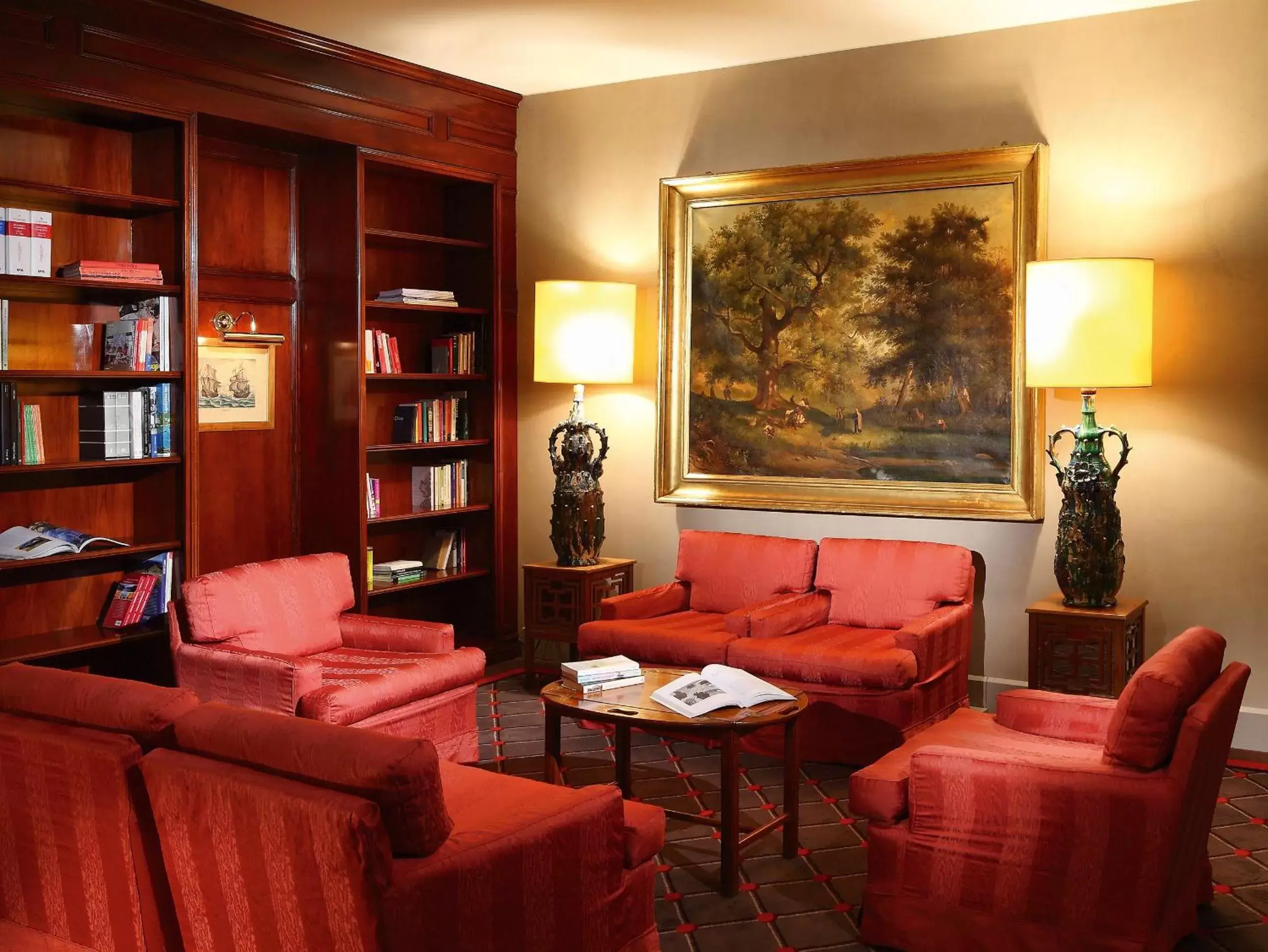 Library in Hotel De La Paix