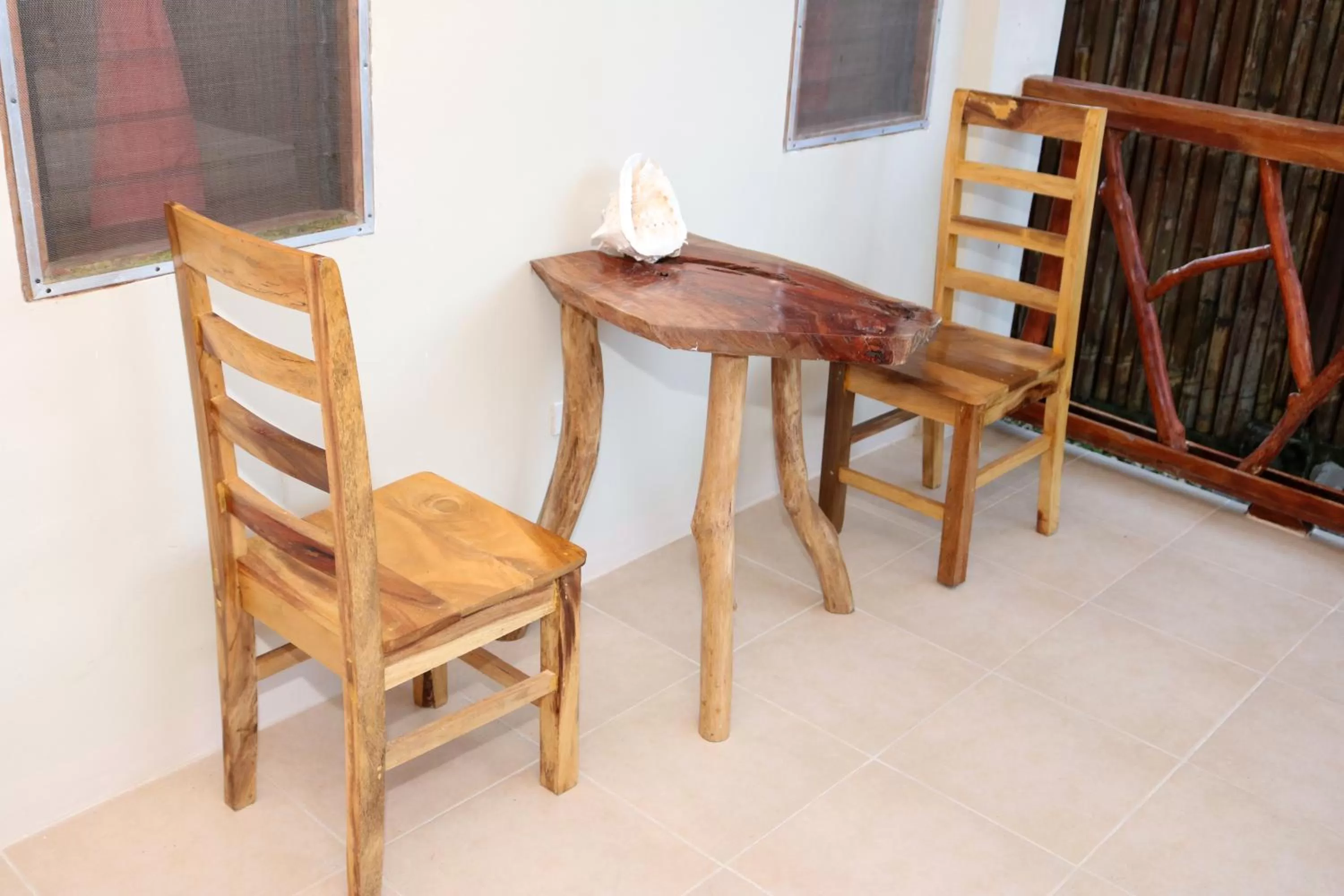 Seating area in D's Oceanview Beach Resort