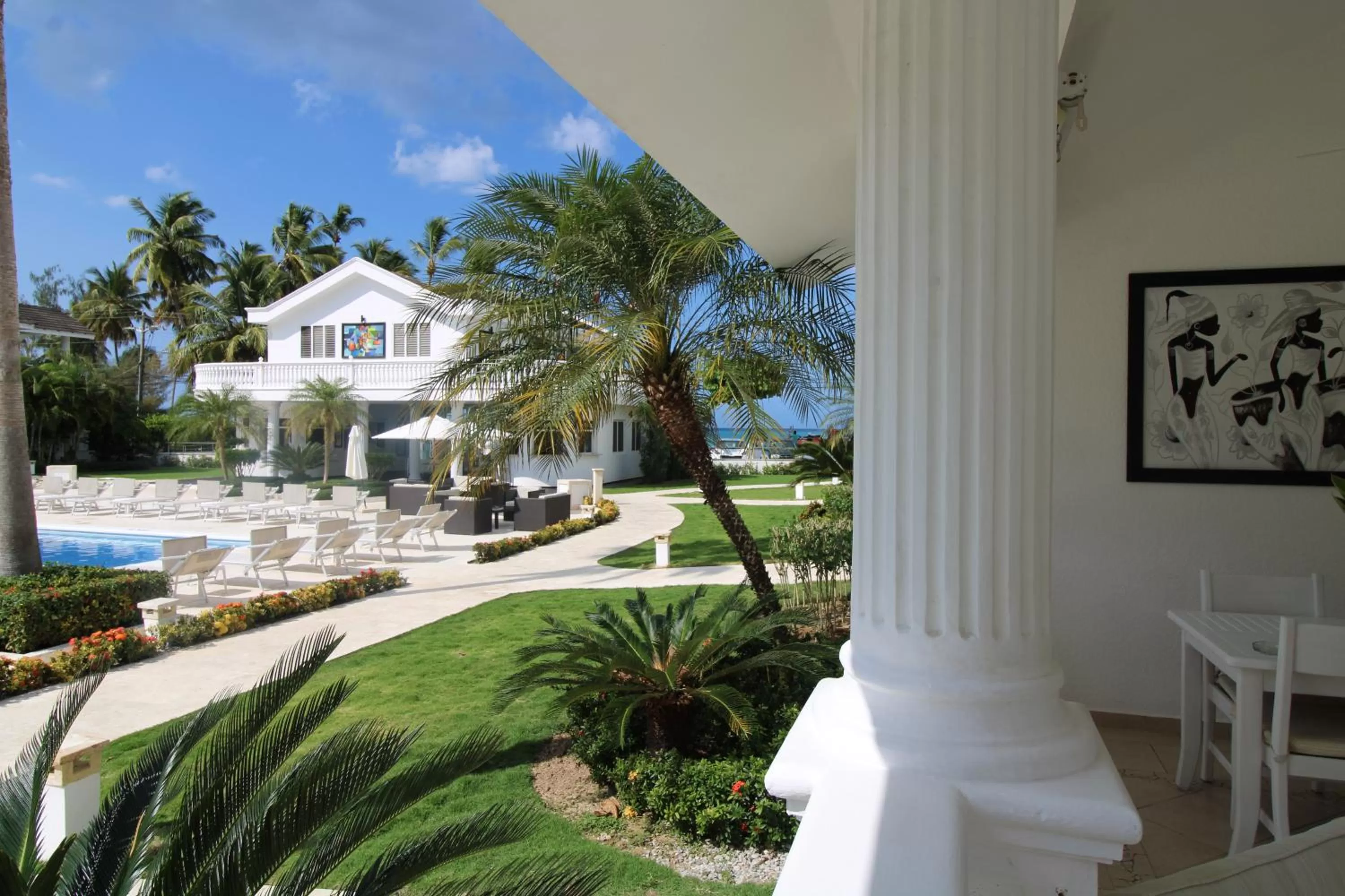 Patio in Albachiara Hotel - Las Terrenas