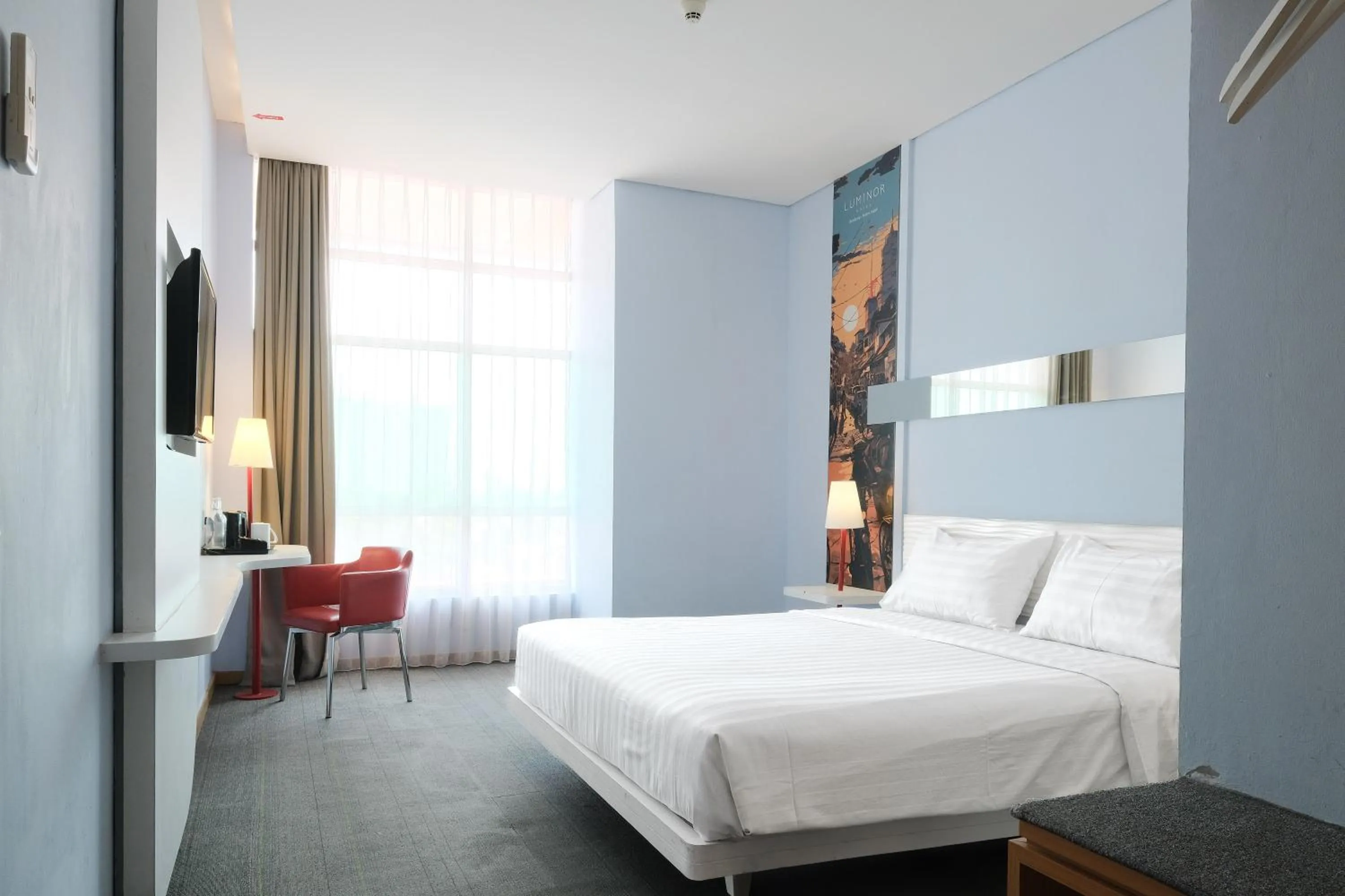 Bedroom, Bed in Luminor Hotel Metro Indah Bandung - Free Breakfast - Free Exclusive Gym - Free Aesthetic Afternoon Tea or Coffee