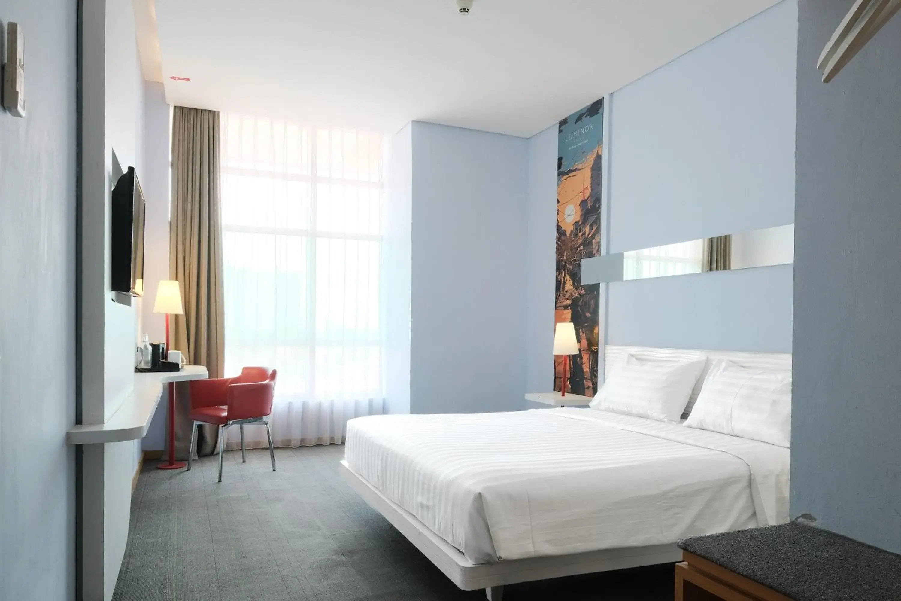 Bedroom, Bed in Luminor Hotel Metro Indah Bandung - Free Breakfast - Free Exclusive Gym - Free Aesthetic Afternoon Tea or Coffee Bedroom, Bed in Luminor Hotel Metro Indah Bandung - Free Breakfast - Free Exclusive Gym - Free Aesthetic Afternoon Tea or Coffee