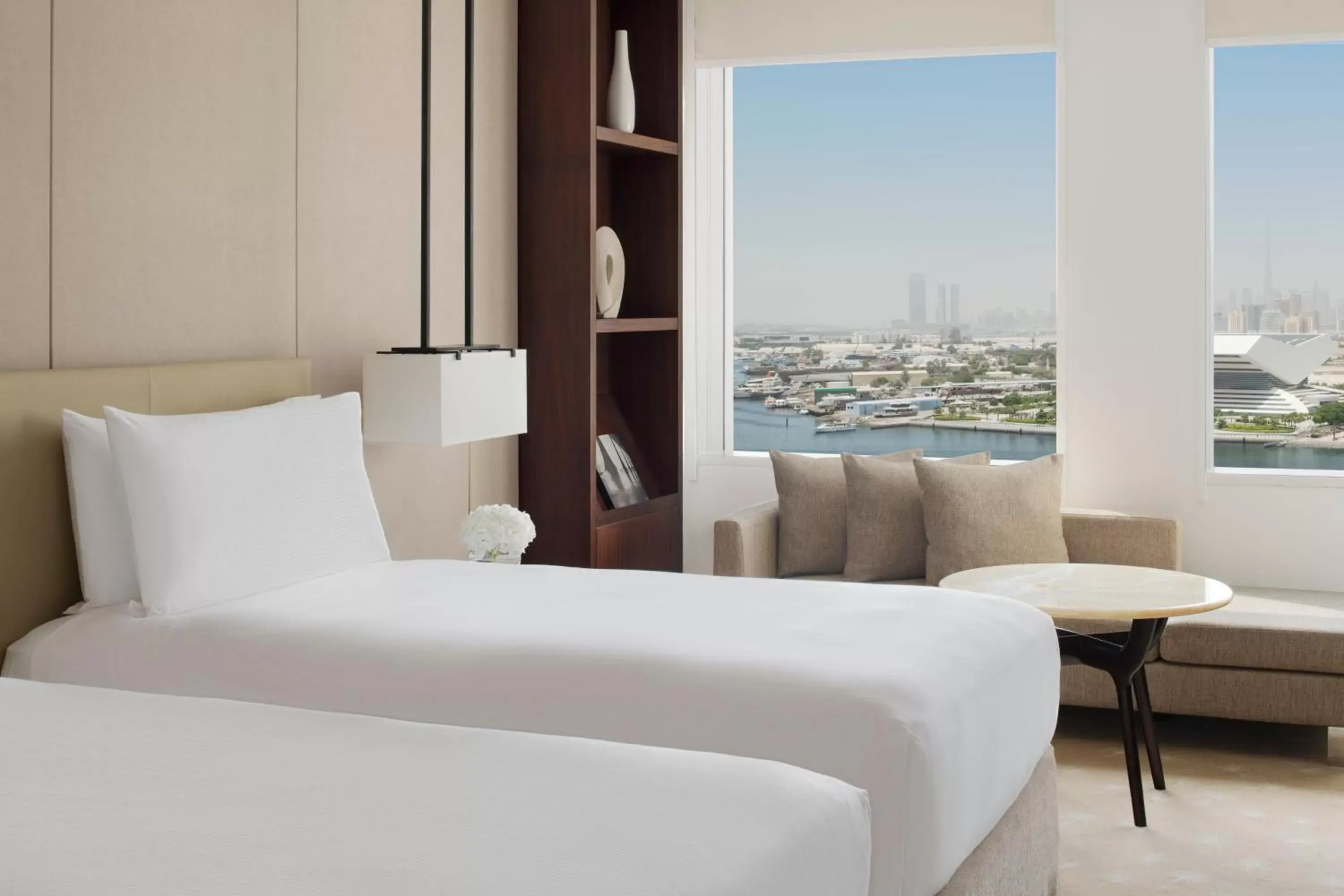 Bed in InterContinental Dubai Festival City, an IHG Hotel