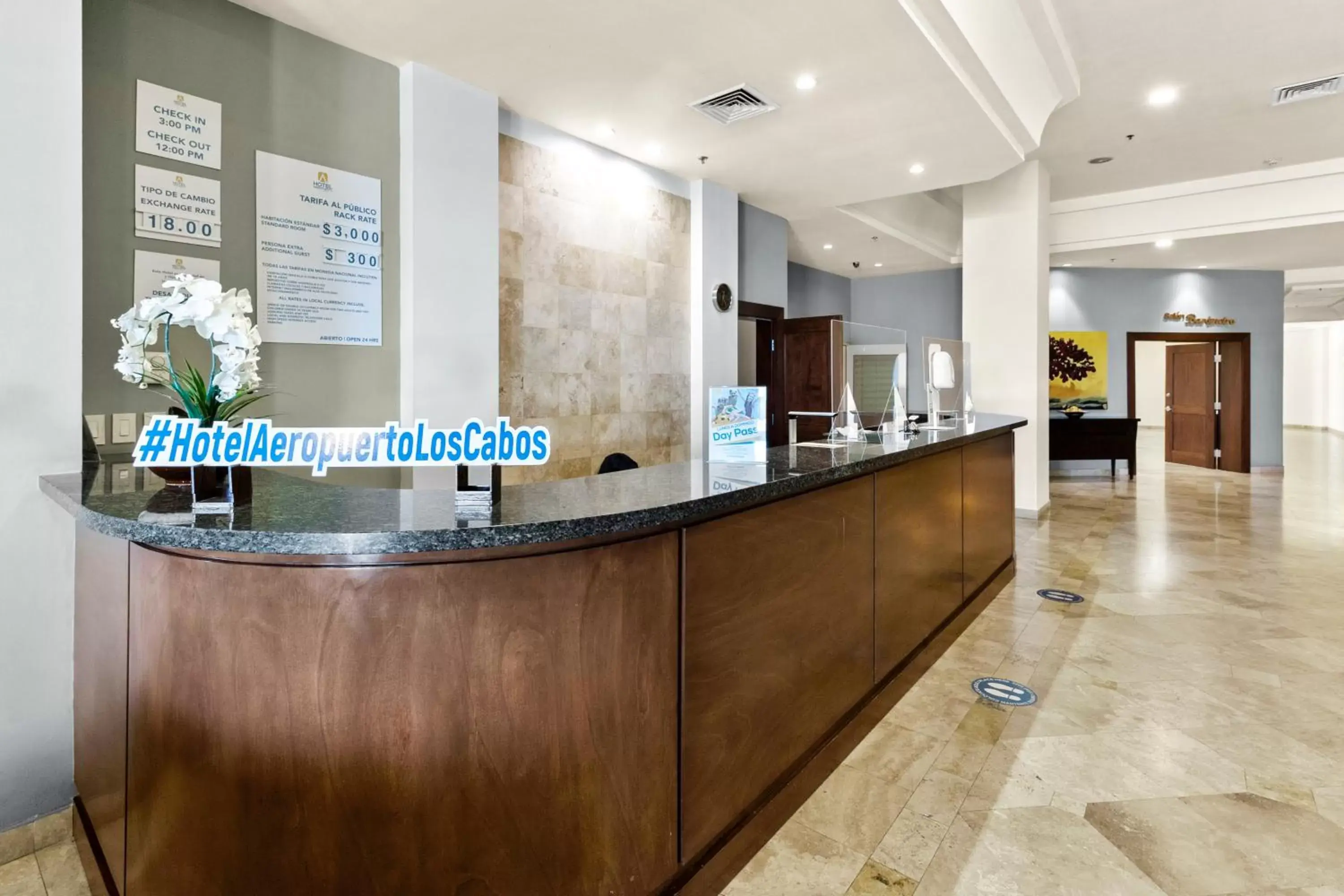 Lobby or reception in Hotel Aeropuerto Los Cabos