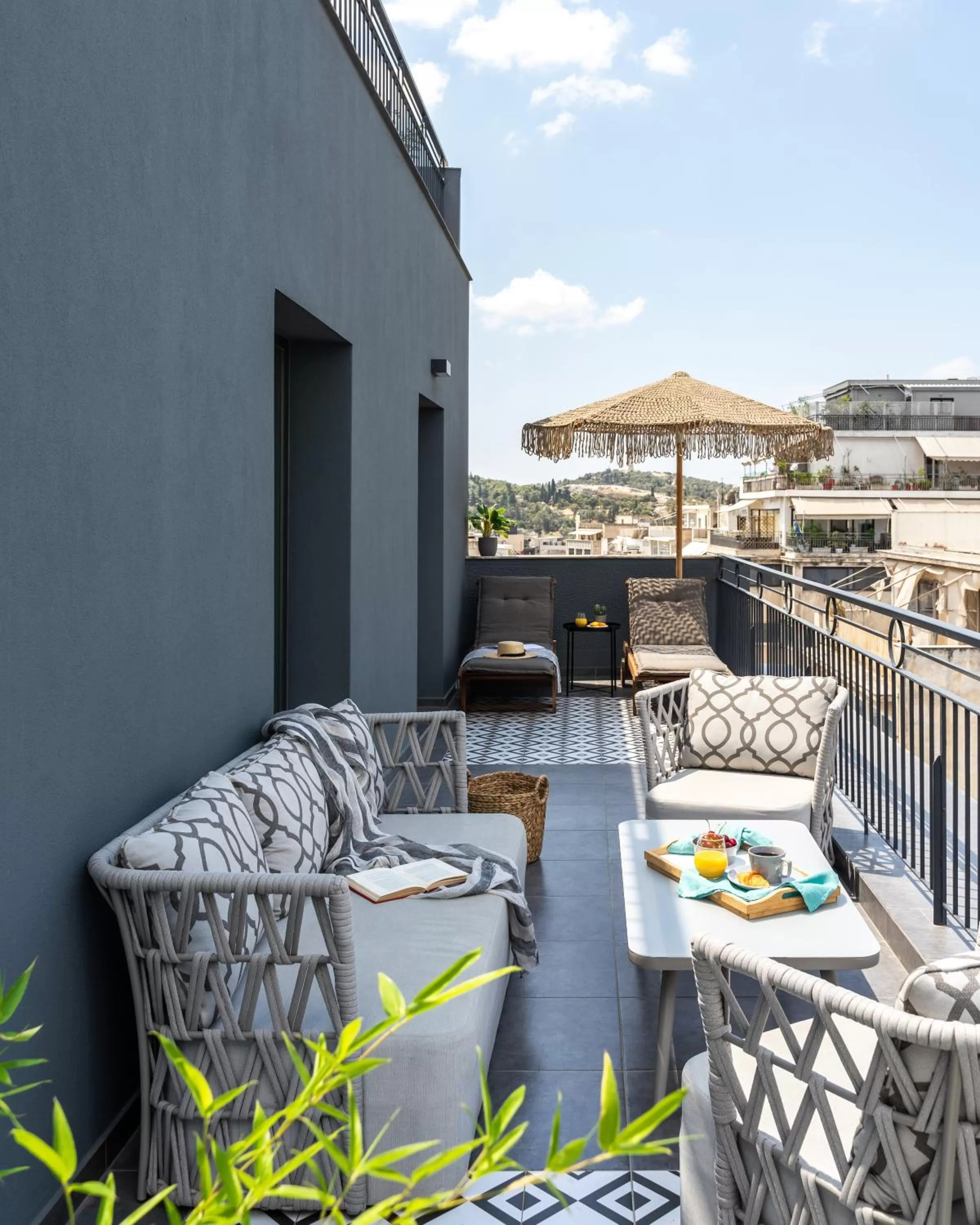 Balcony/Terrace in Play Theatrou Athens a member of Brown Hotels