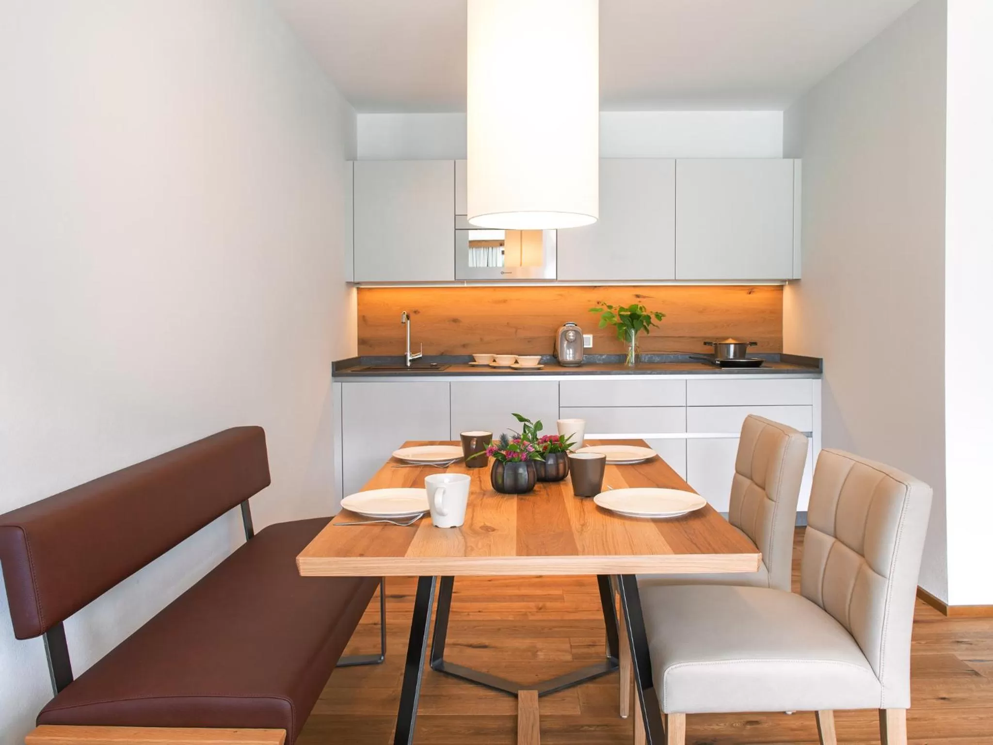 Kitchen or kitchenette in Sonja Alpine Resort