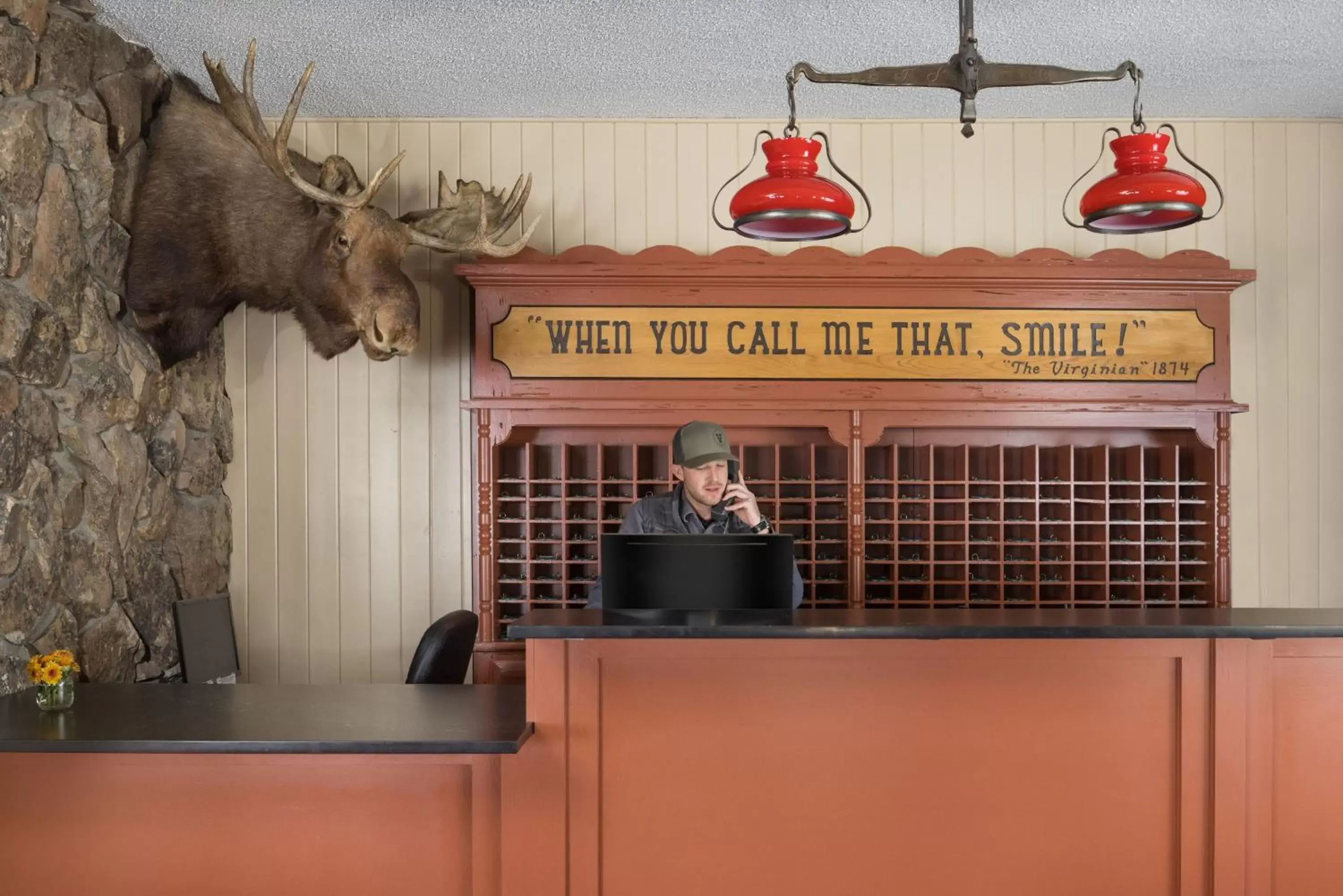 Lobby or reception in The Virginian Lodge